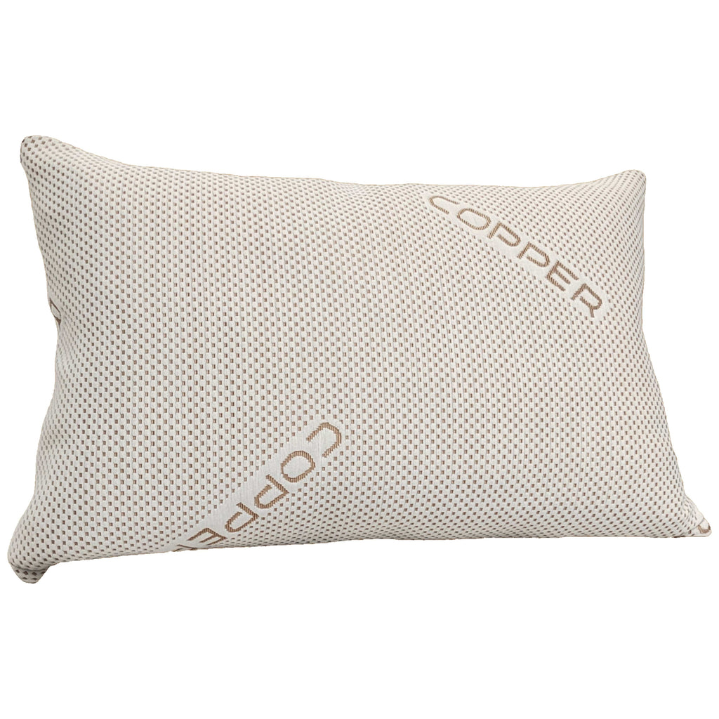 OLIVIA ROCCO Copper Infused Memory Foam Pillow – Hypoallergenic Support