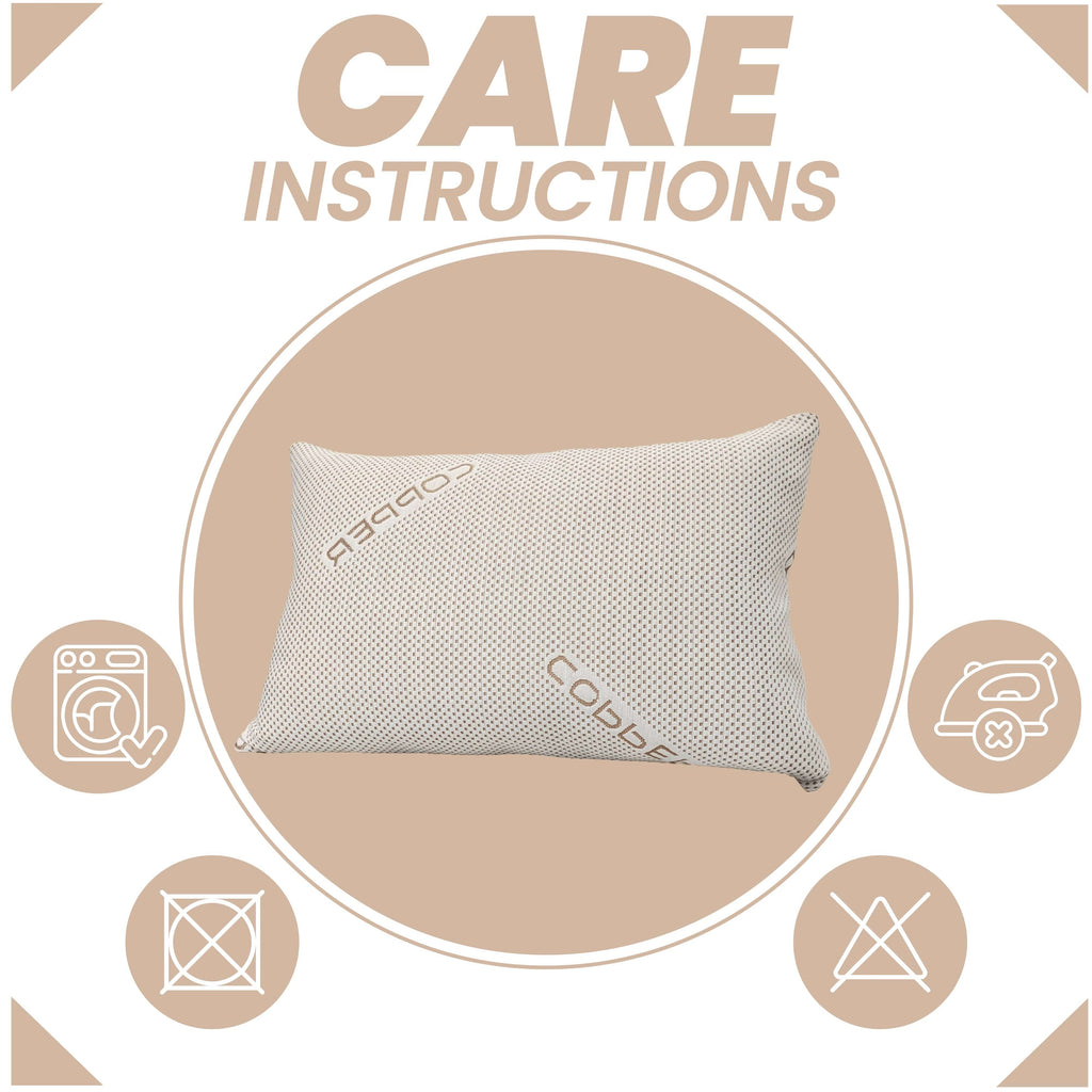 OLIVIA ROCCO Copper Infused Memory Foam Pillow – Hypoallergenic Support