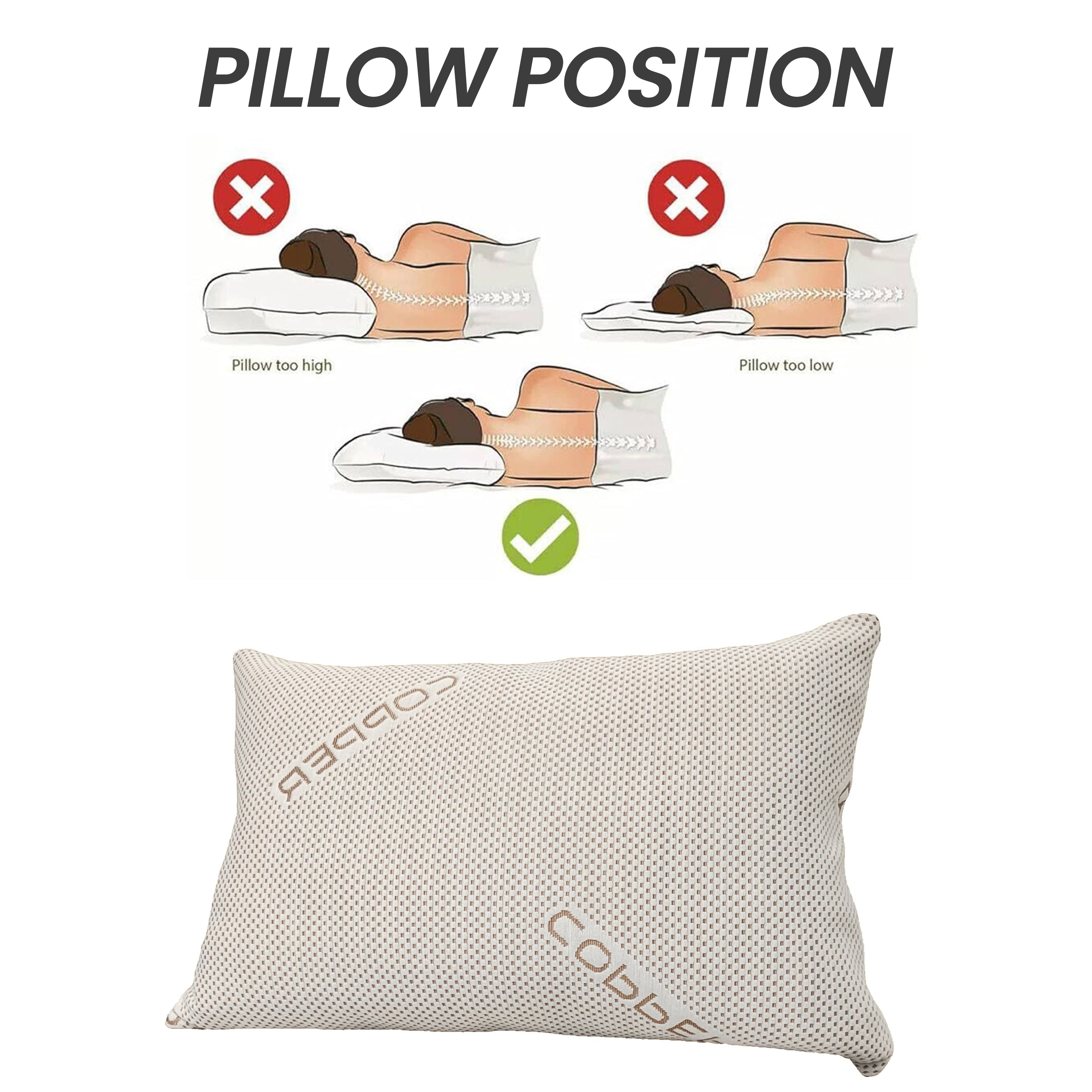 OLIVIA ROCCO Copper Infused Memory Foam Pillow – Hypoallergenic Support
