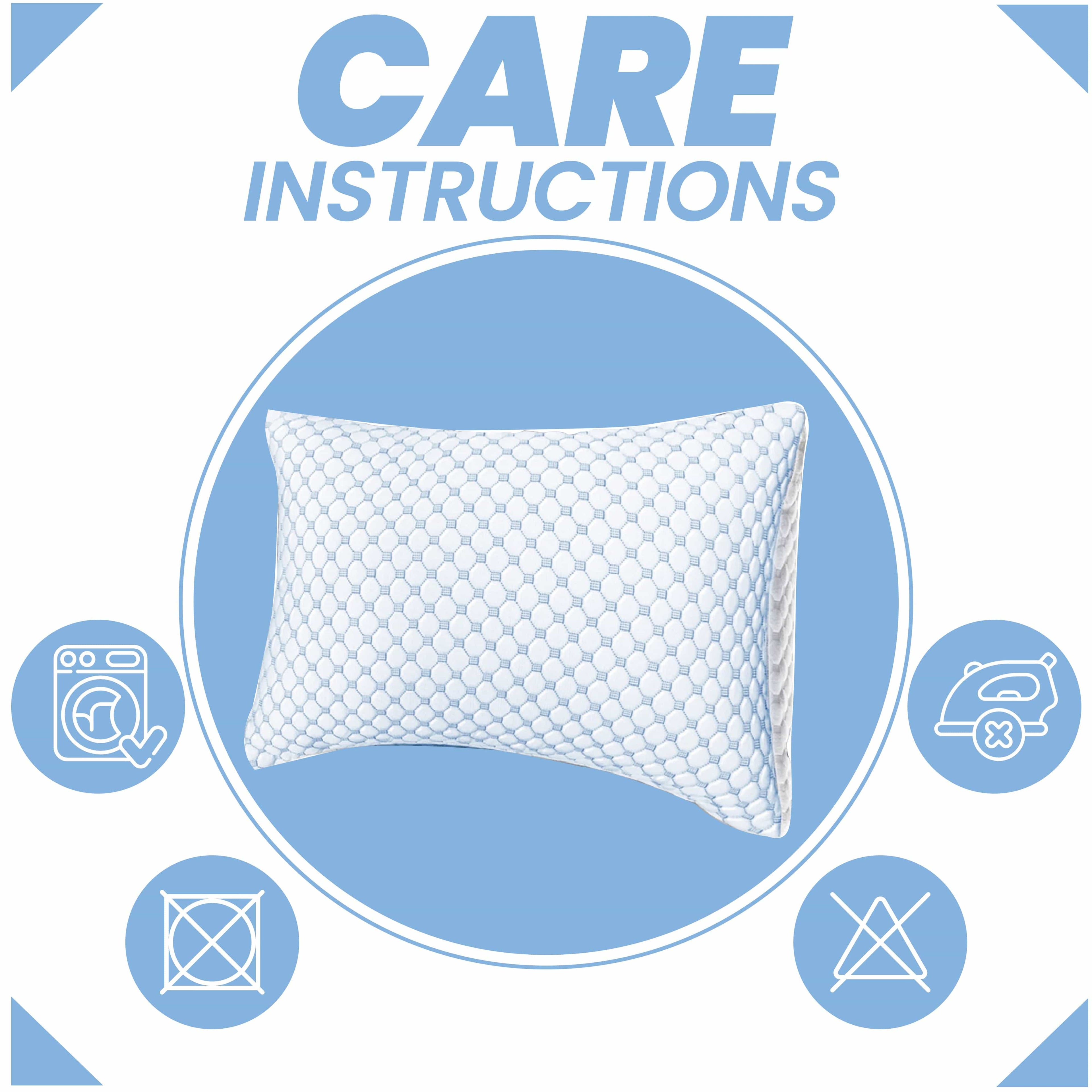 OLIVIA ROCCO Cooling Memory Foam Pillow – Ice Silk & Bamboo Support