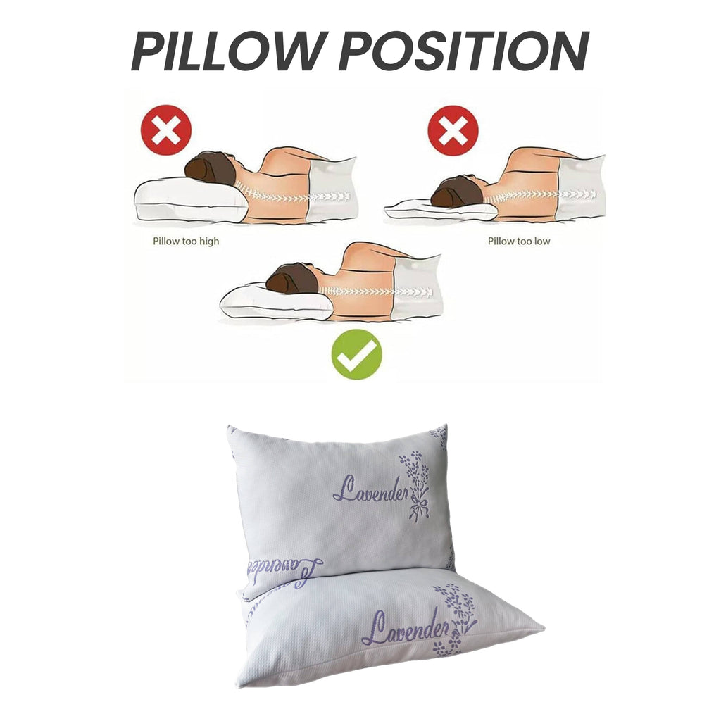 OLIVIA ROCCO Lavender Infused Hotel Pillow – Medium Support Side Sleeper