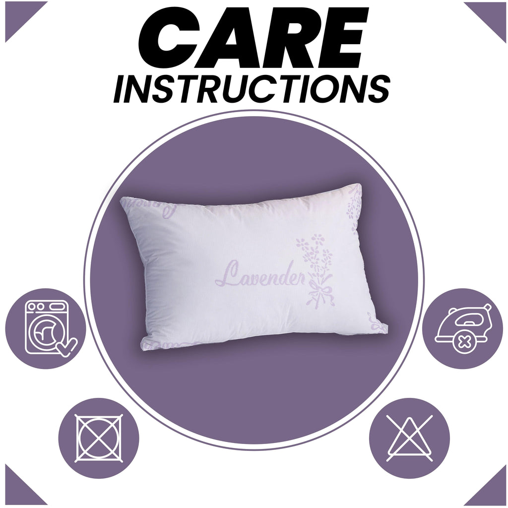 OLIVIA ROCCO Lavender Infused Hotel Pillow – Medium Support Side Sleeper
