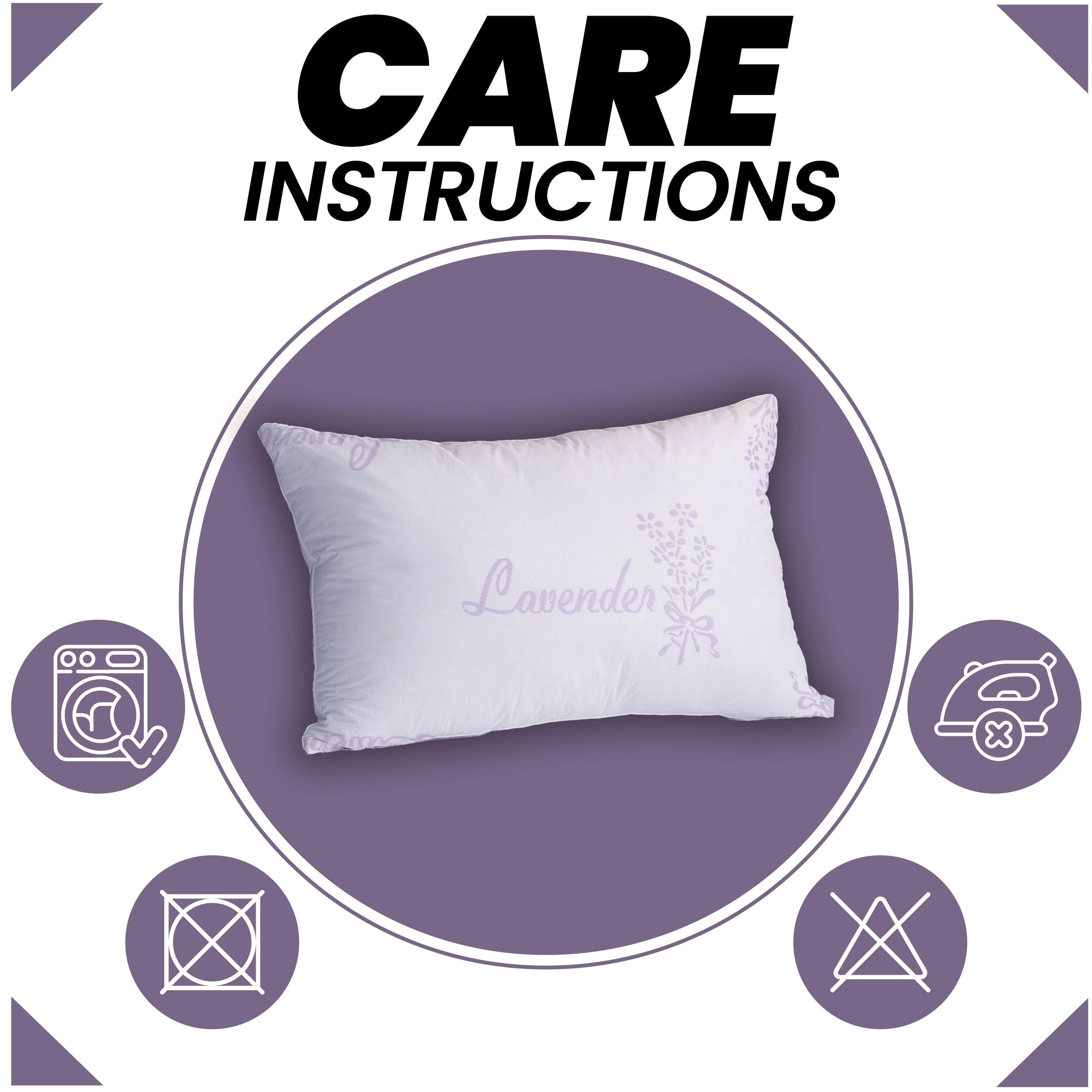 OLIVIA ROCCO Lavender Infused Hotel Pillow – Medium Support Side Sleeper