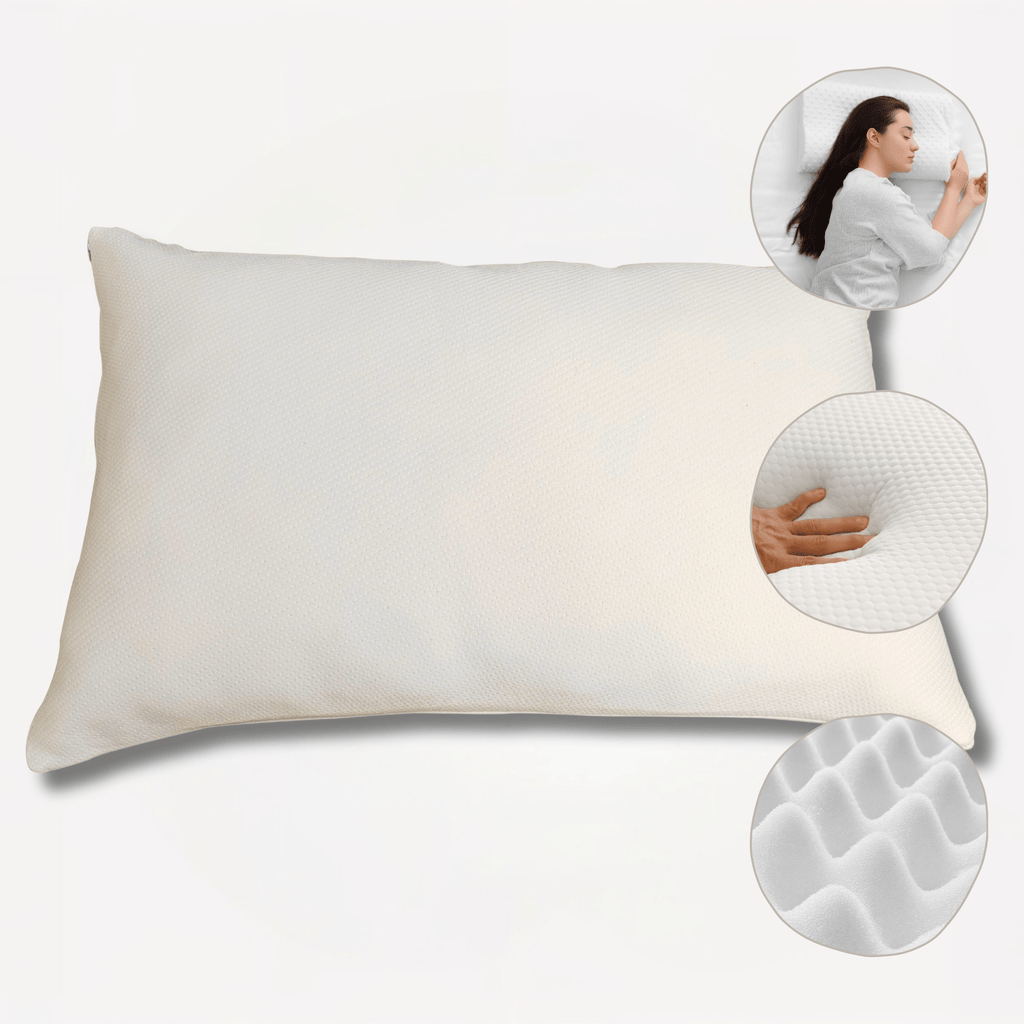 OLIVIA ROCCO Memory Foam Orthopaedic Pillow – Neck and Back Pain Relief