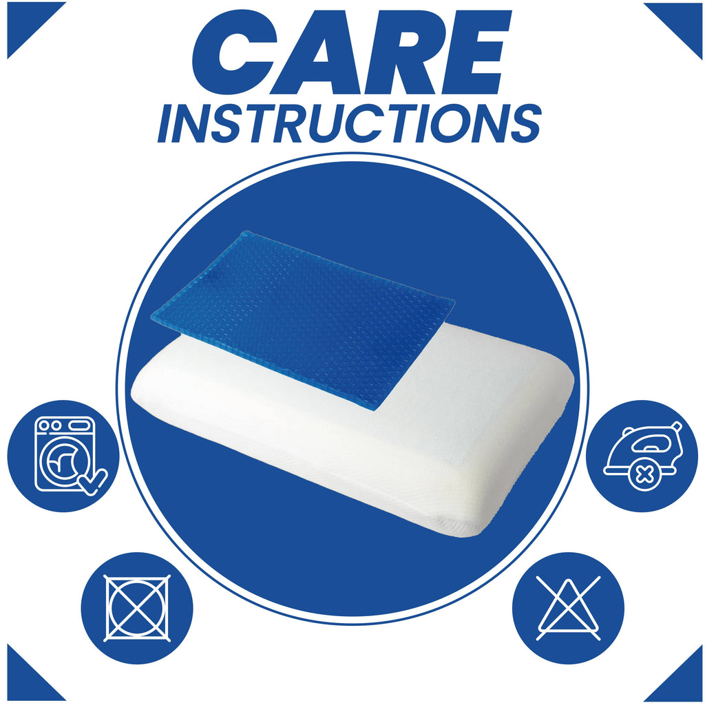 OLIVIA ROCCO Cooling Gel Memory Foam Pillow – Orthopaedic Neck Support