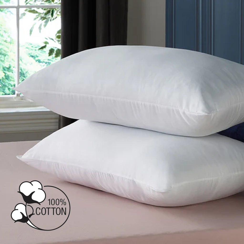 OLIVIA ROCCO Egyptian Cotton Pillows – 2 Pack Medium Support Hotel Quality