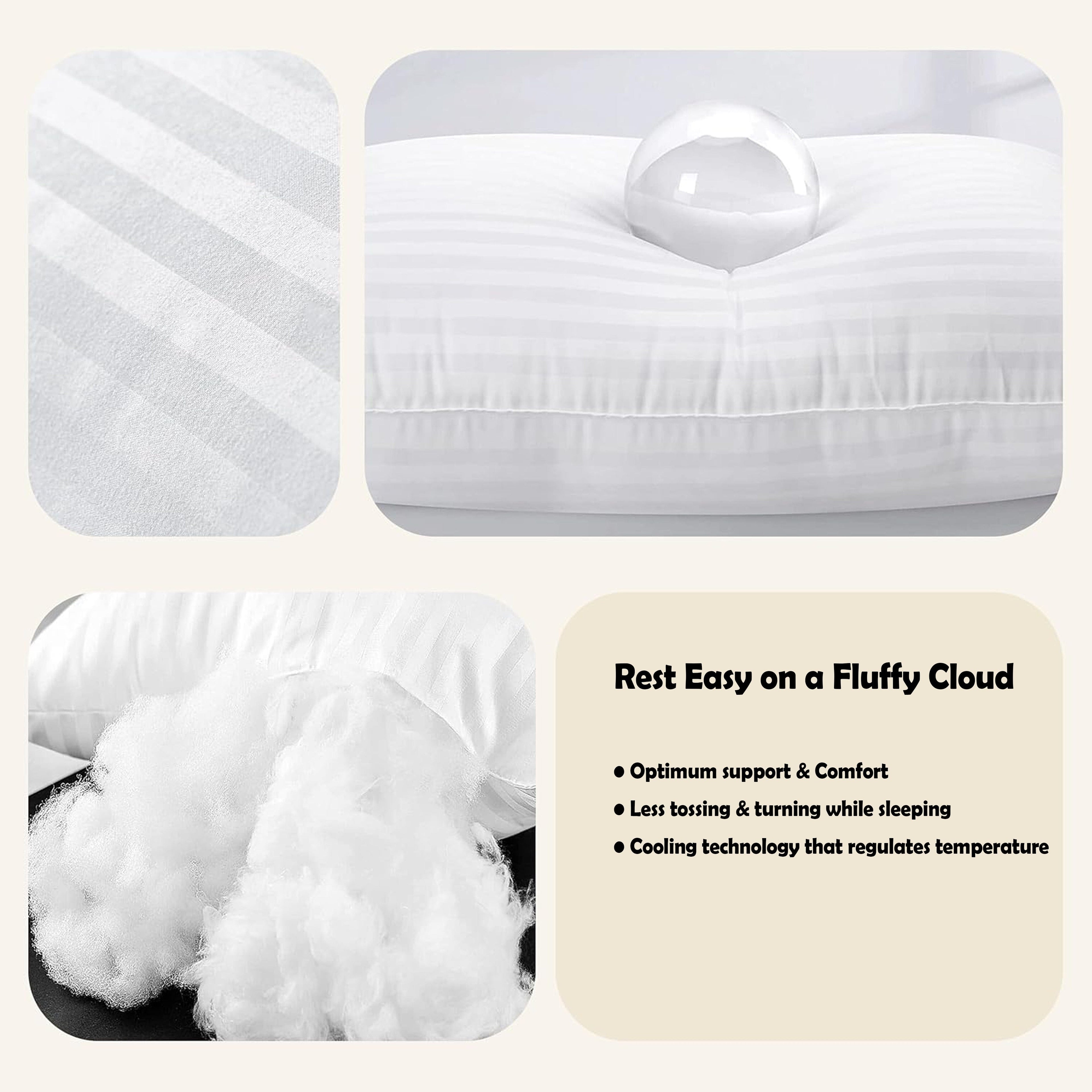 OLIVIA ROCCO Hotel Pillows 2 Pack – Luxury Hollowfibre Support