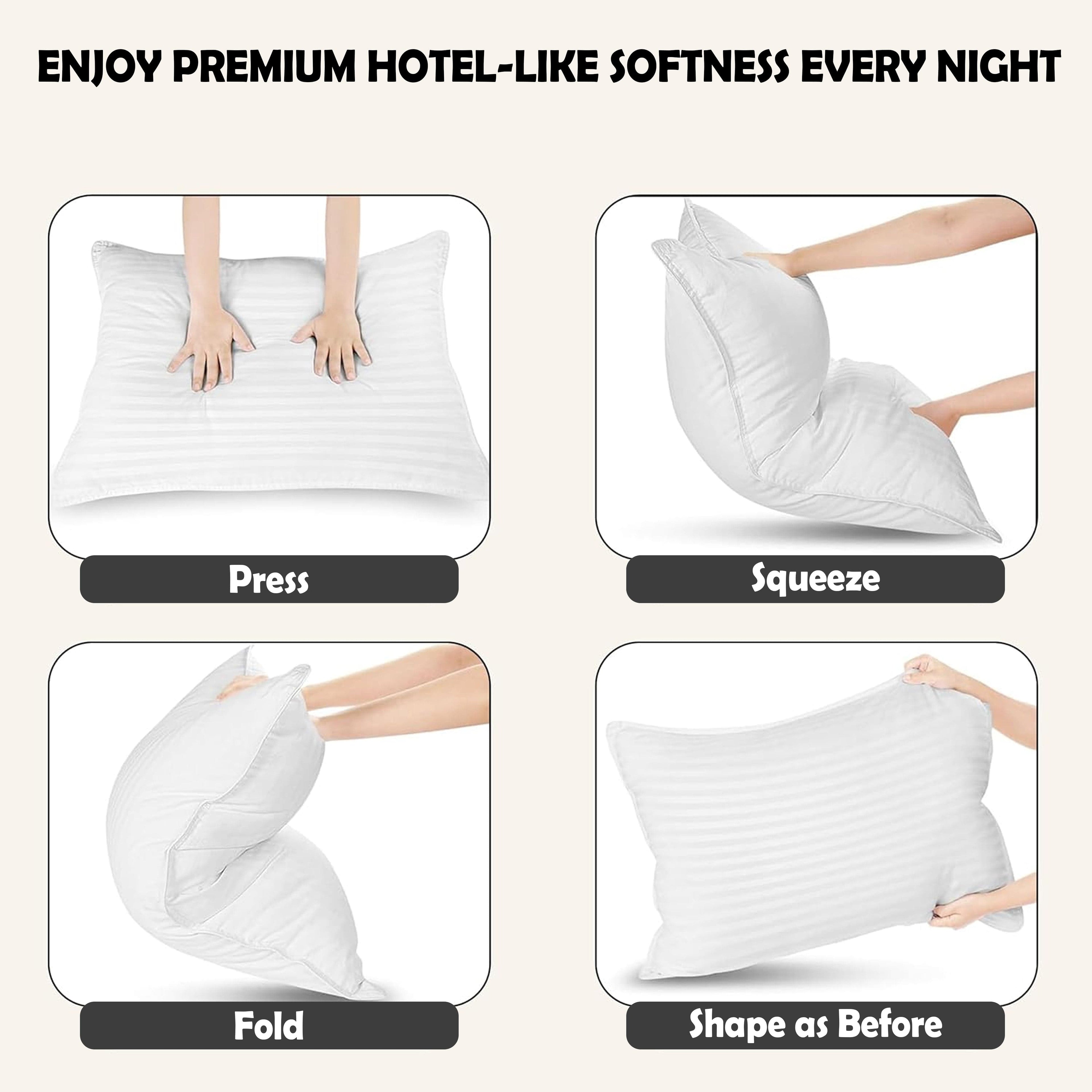 OLIVIA ROCCO Hotel Pillows 2 Pack – Luxury Hollowfibre Support