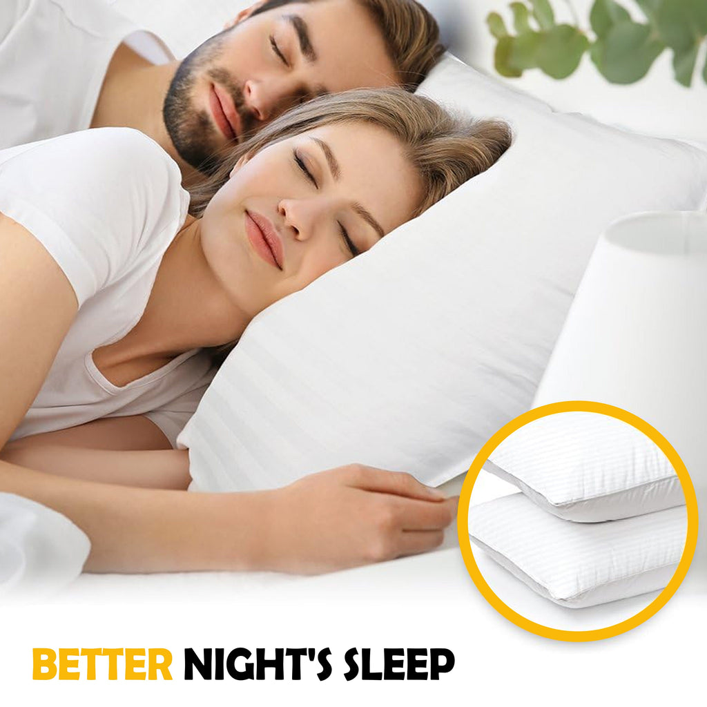 OLIVIA ROCCO Hotel Pillows 2 Pack – Luxury Hollowfibre Support