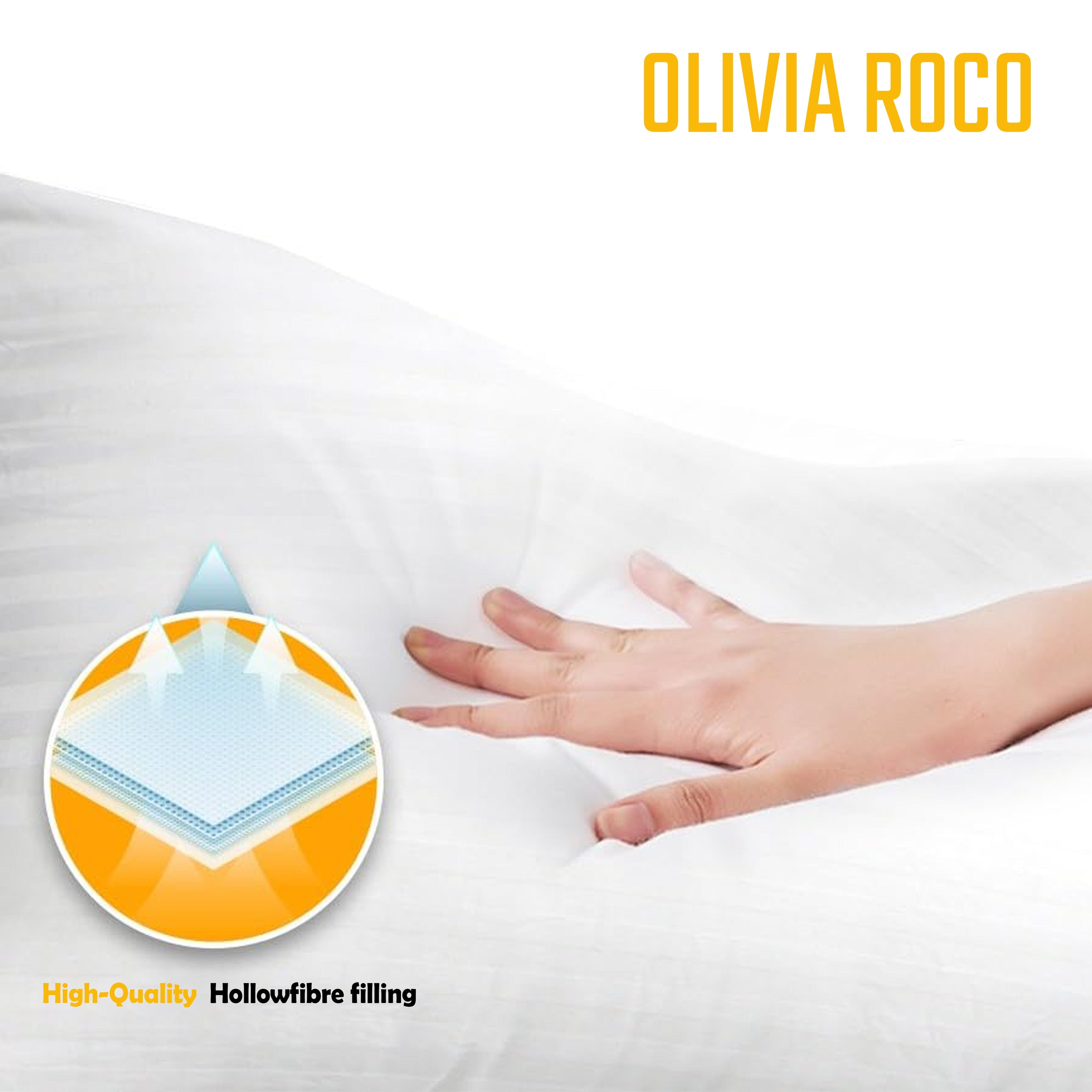 OLIVIA ROCCO Hotel Pillows 2 Pack – Luxury Hollowfibre Support