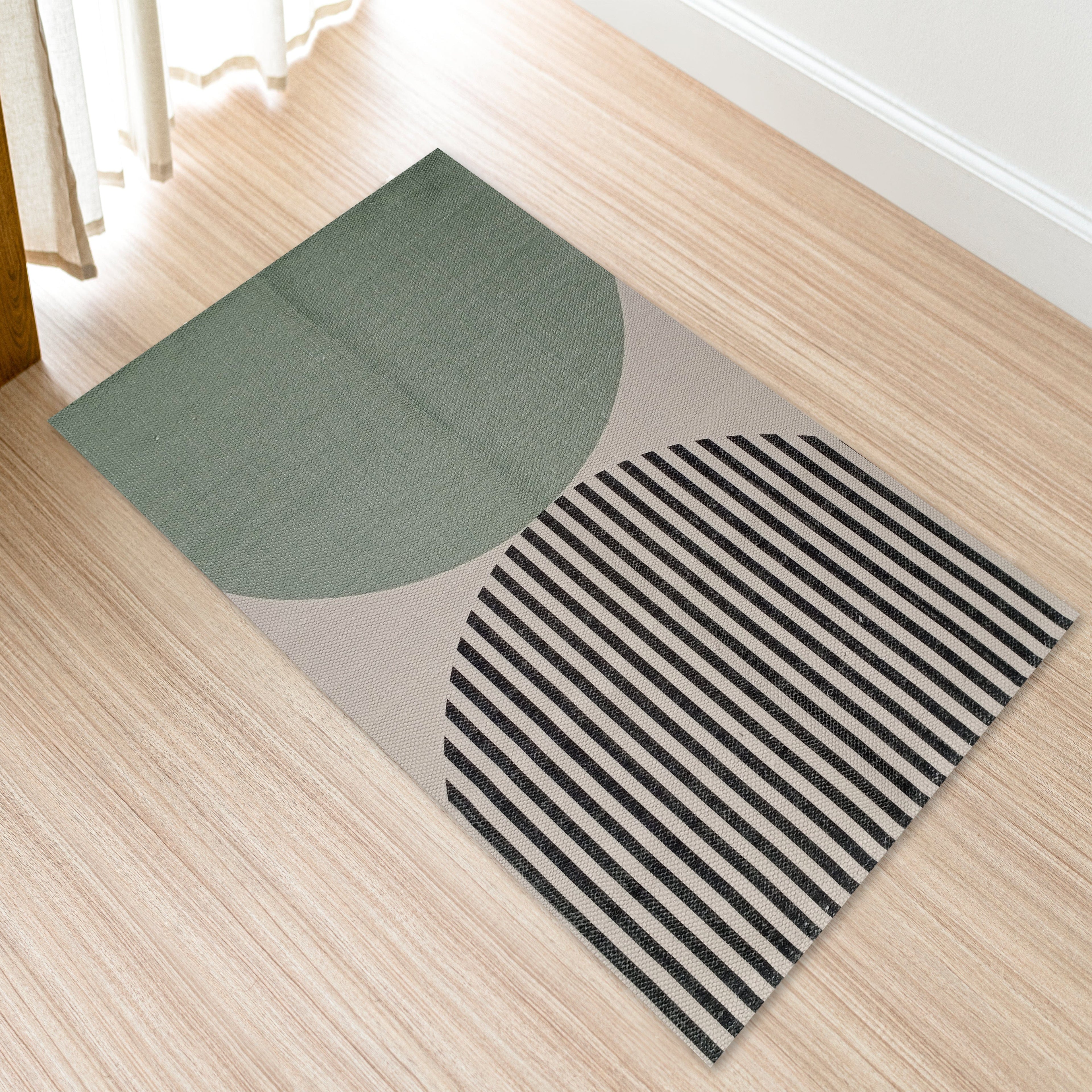 OLIVIA ROCCO Amphi Printed Rug – Non-Slip Sustainable Floor Mat