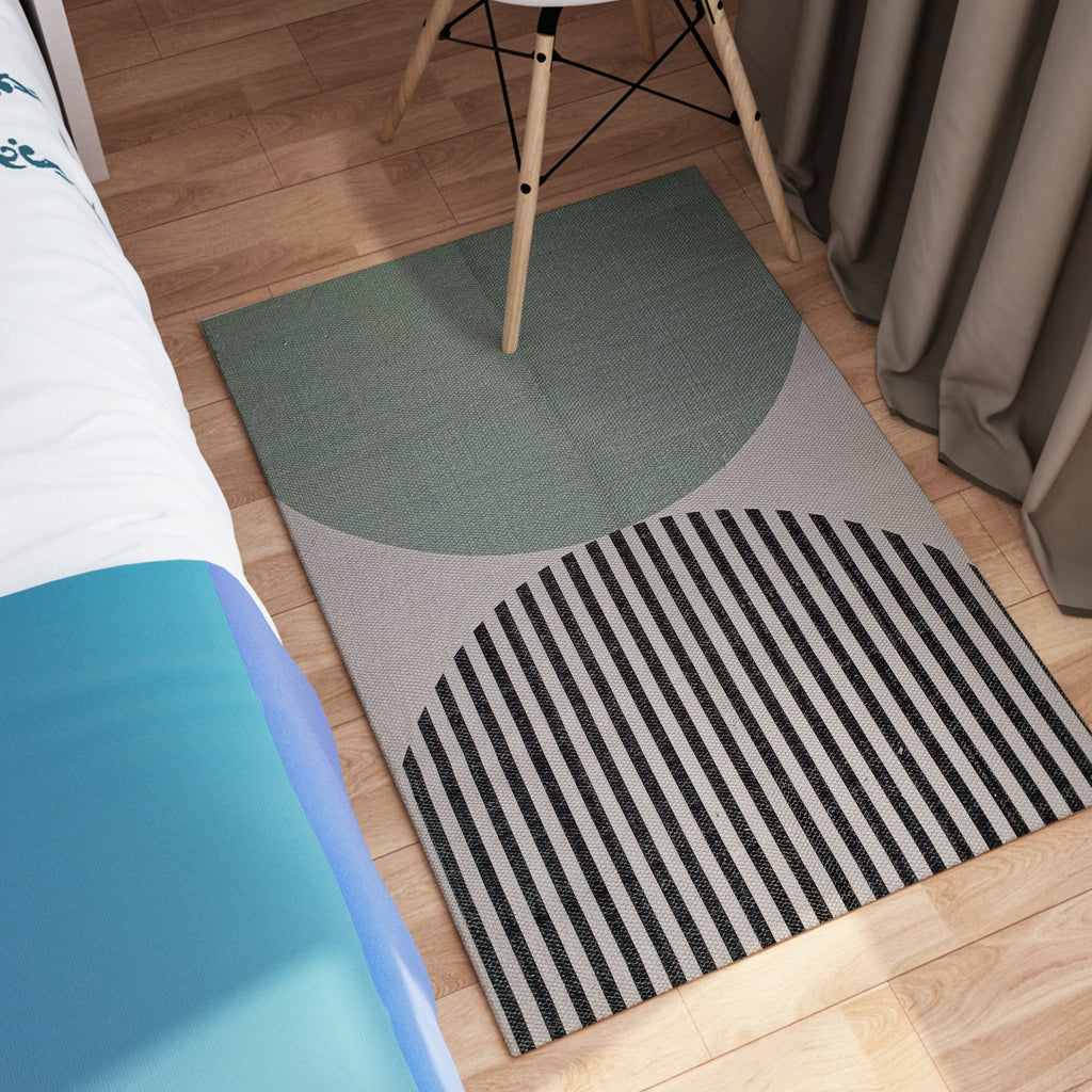 OLIVIA ROCCO Amphi Printed Rug – Non-Slip Sustainable Floor Mat
