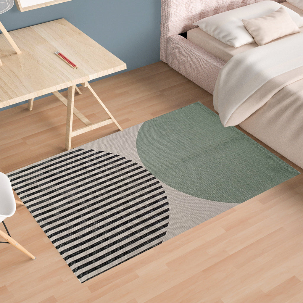 OLIVIA ROCCO Amphi Printed Rug – Non-Slip Sustainable Floor Mat