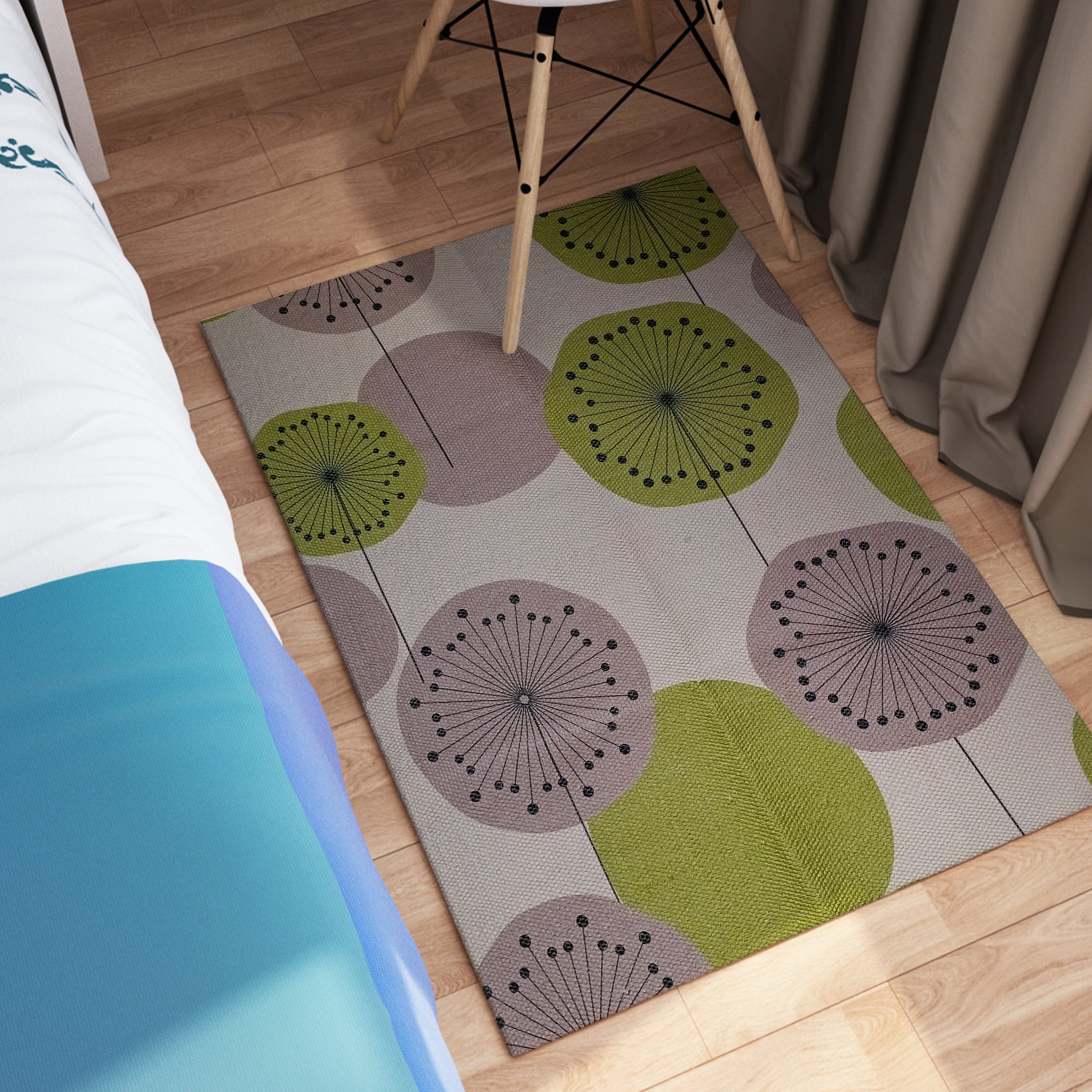 OLIVIA ROCCO Modern Printed Rug – Non-Slip Soft Flor Design Floor Rug