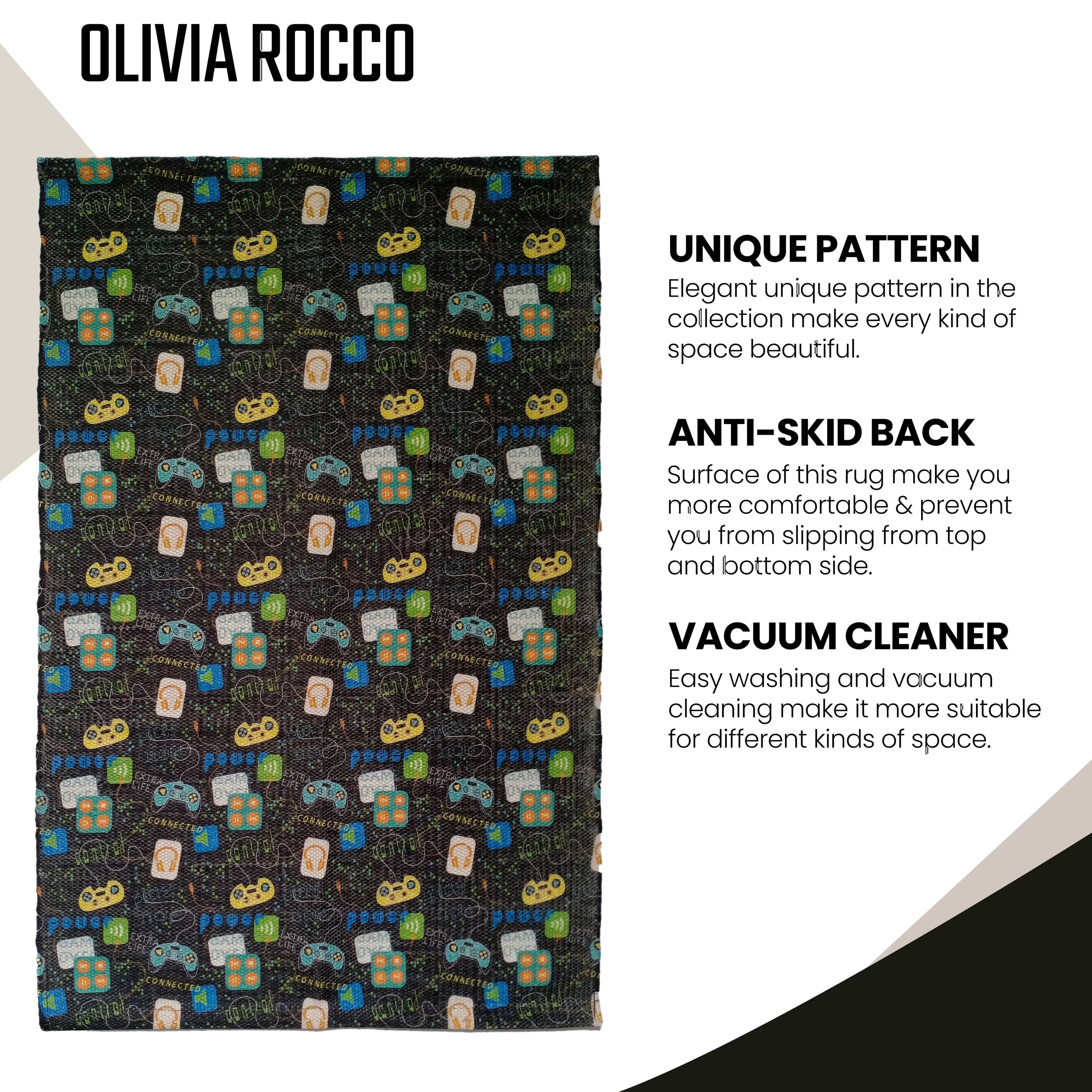 OLIVIA ROCCO Animal Print Rug – Non-Slip Eco-Friendly Soft Floor Mat