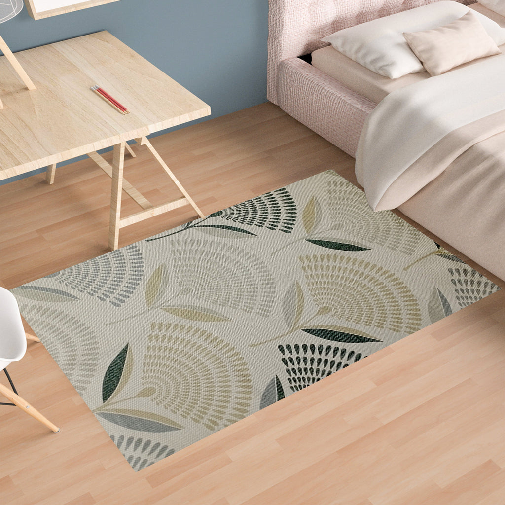 OLIVIA ROCCO Linnea Printed Rug – Non-Slip Soft Recycled Floor Mat