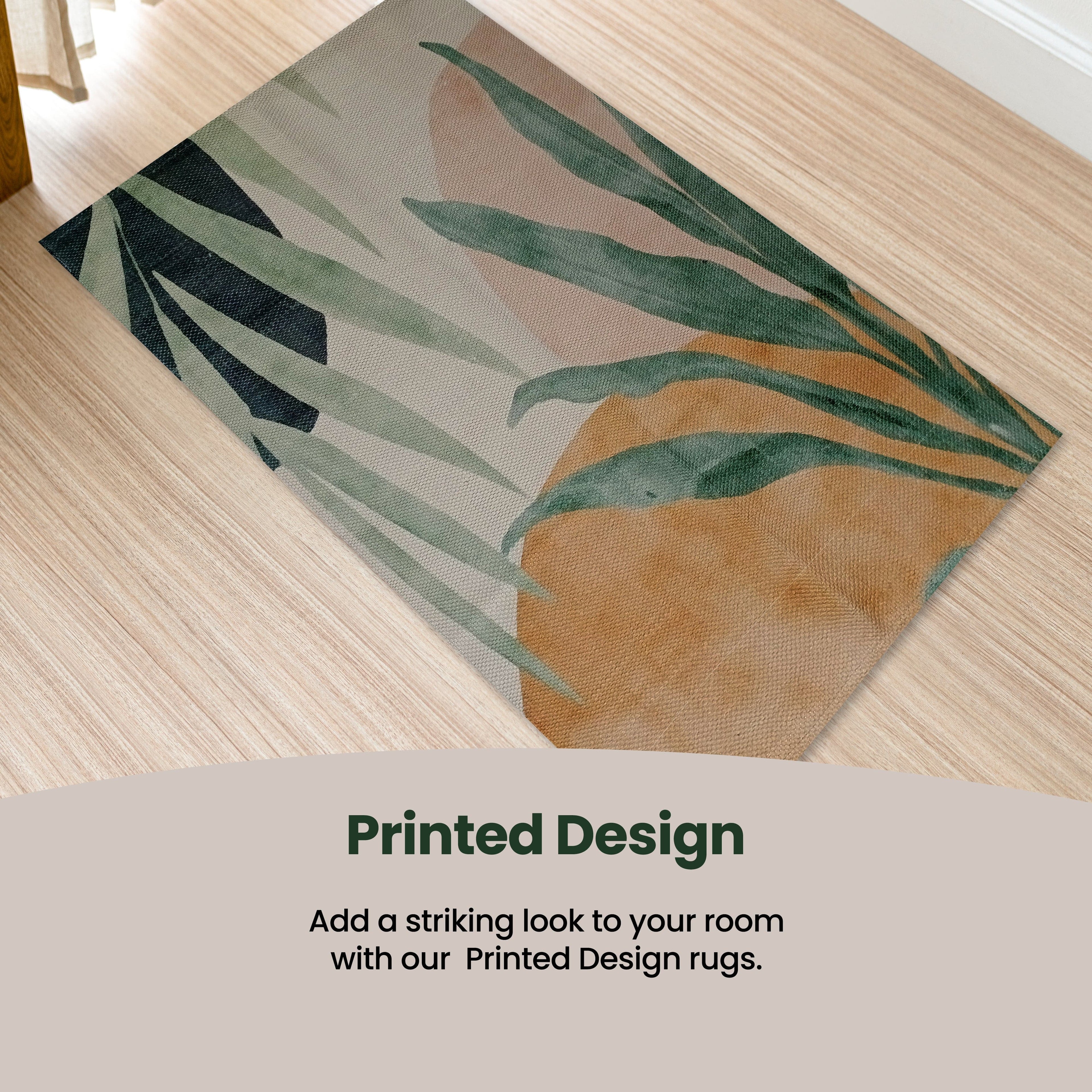 OLIVIA ROCCO Sabine Modern Printed Rug – Non-Slip Soft Durable Floor Rug