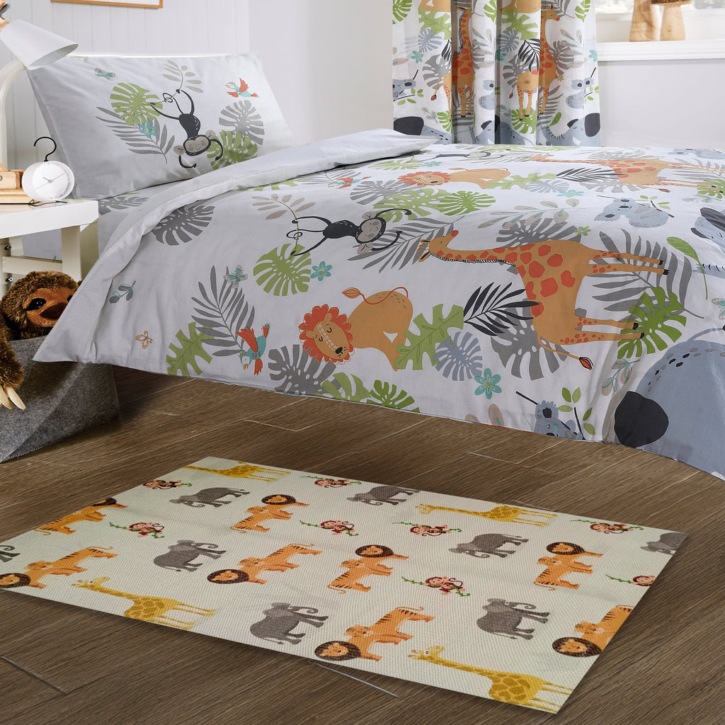 OLIVIA ROCCO Animal Print Rug – Non-Slip Washable Floor Rug, 60x90cm