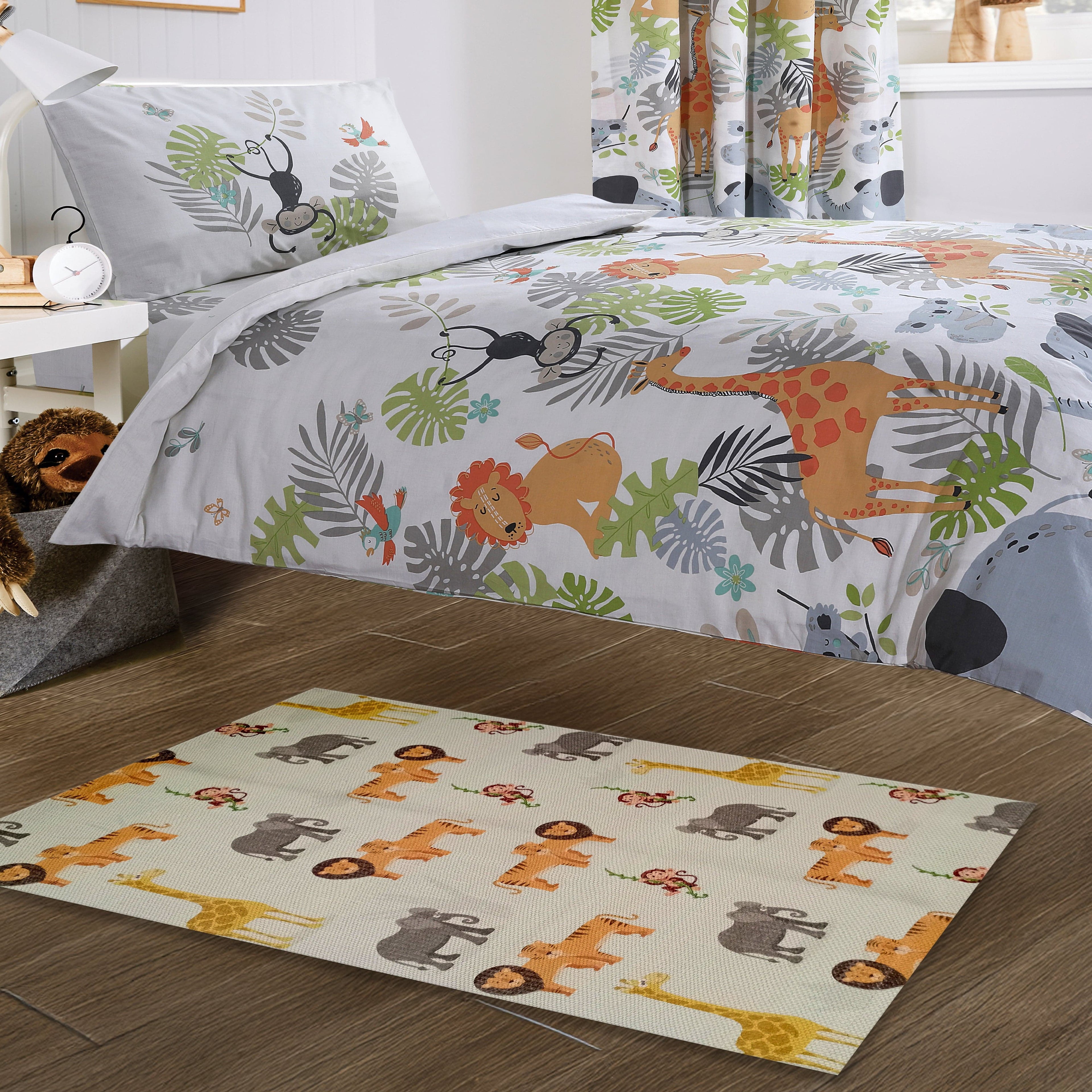 OLIVIA ROCCO Animal Print Rug – Non-Slip Washable Floor Rug, 60x90cm