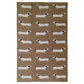 OLIVIA ROCCO Sausage Dog Non-Slip Rug | Eco-Friendly Washable Floor Mat