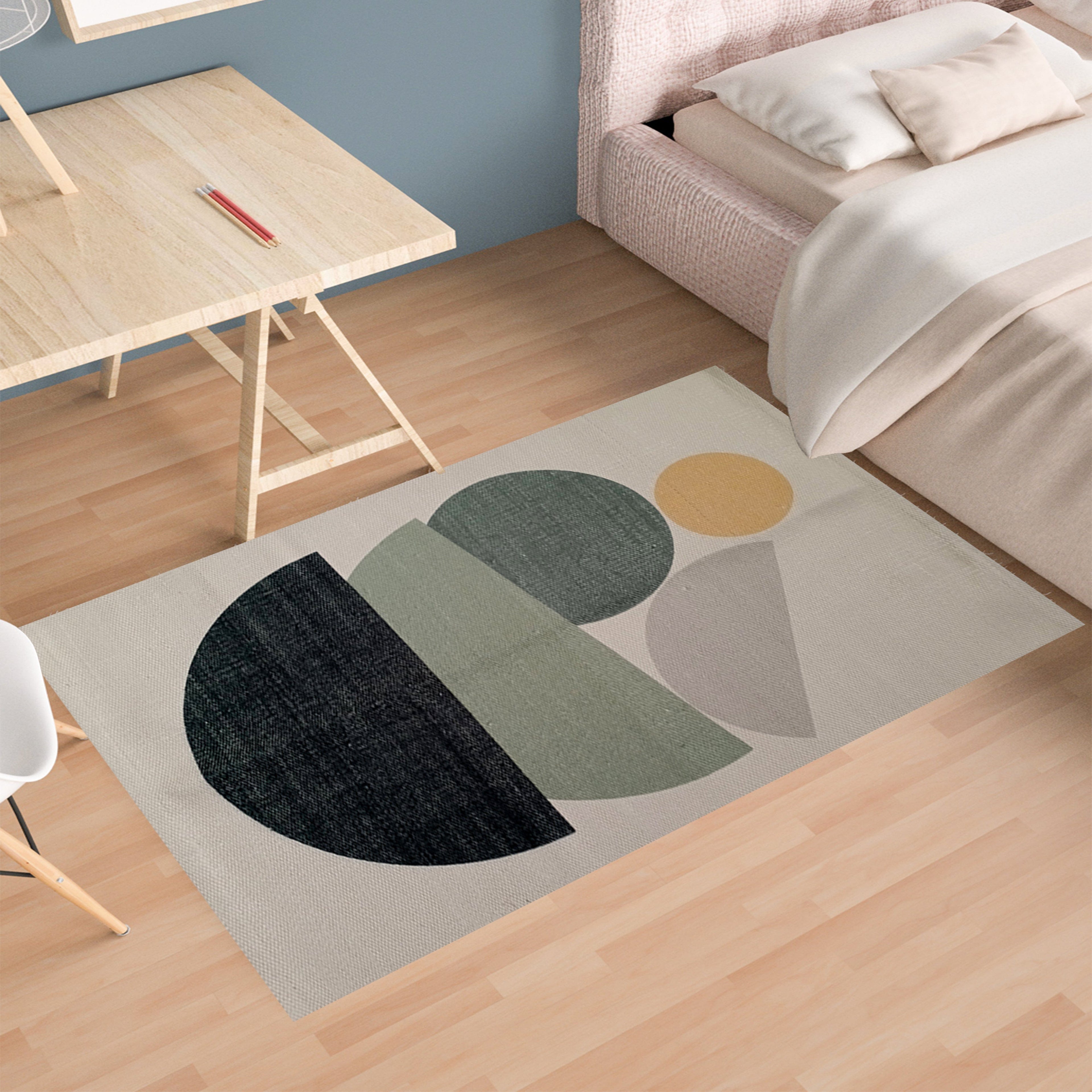 OLIVIA ROCCO Tokyo Printed Rug – Modern Non-Slip Eco-Friendly Floor Mat