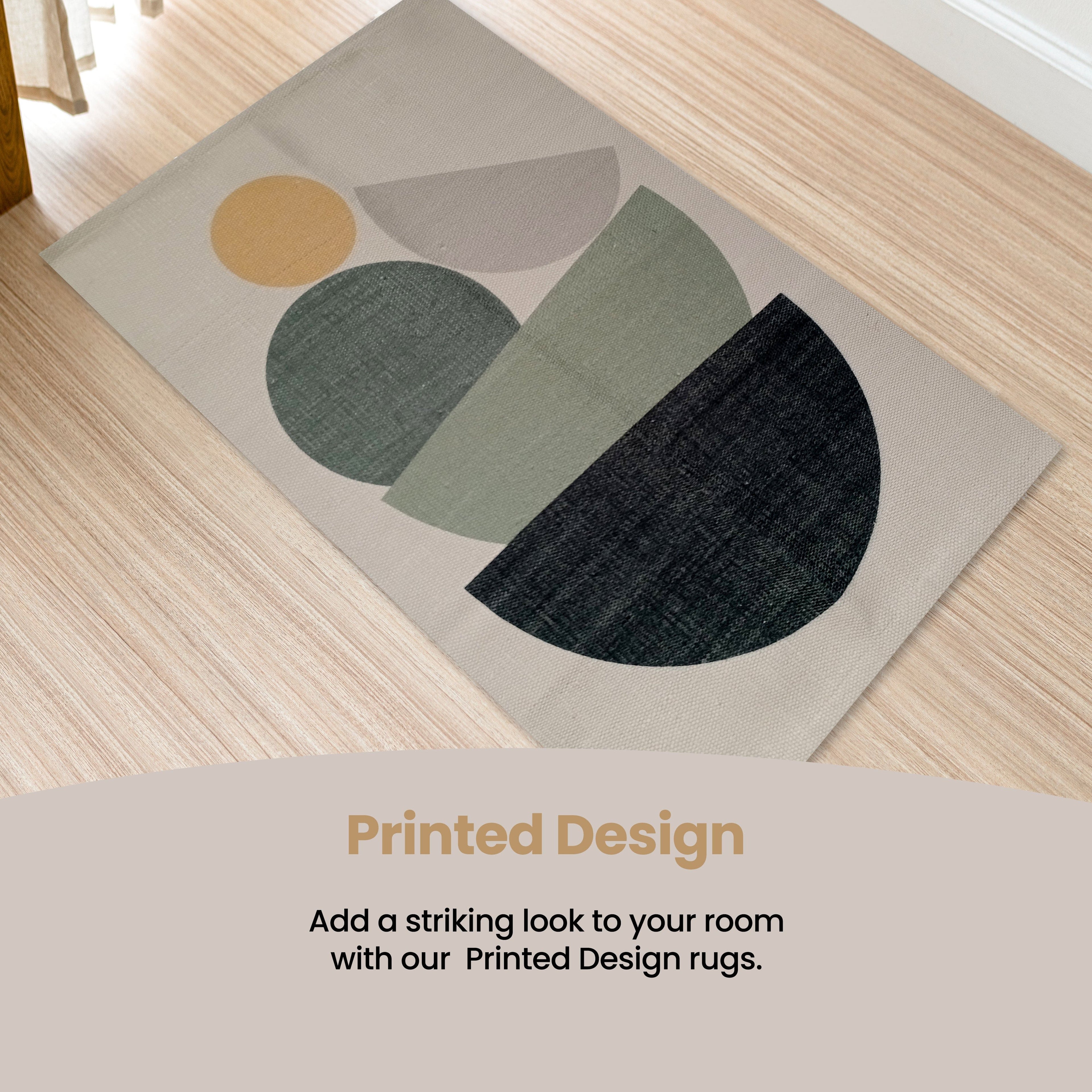 OLIVIA ROCCO Tokyo Printed Rug – Modern Non-Slip Eco-Friendly Floor Mat