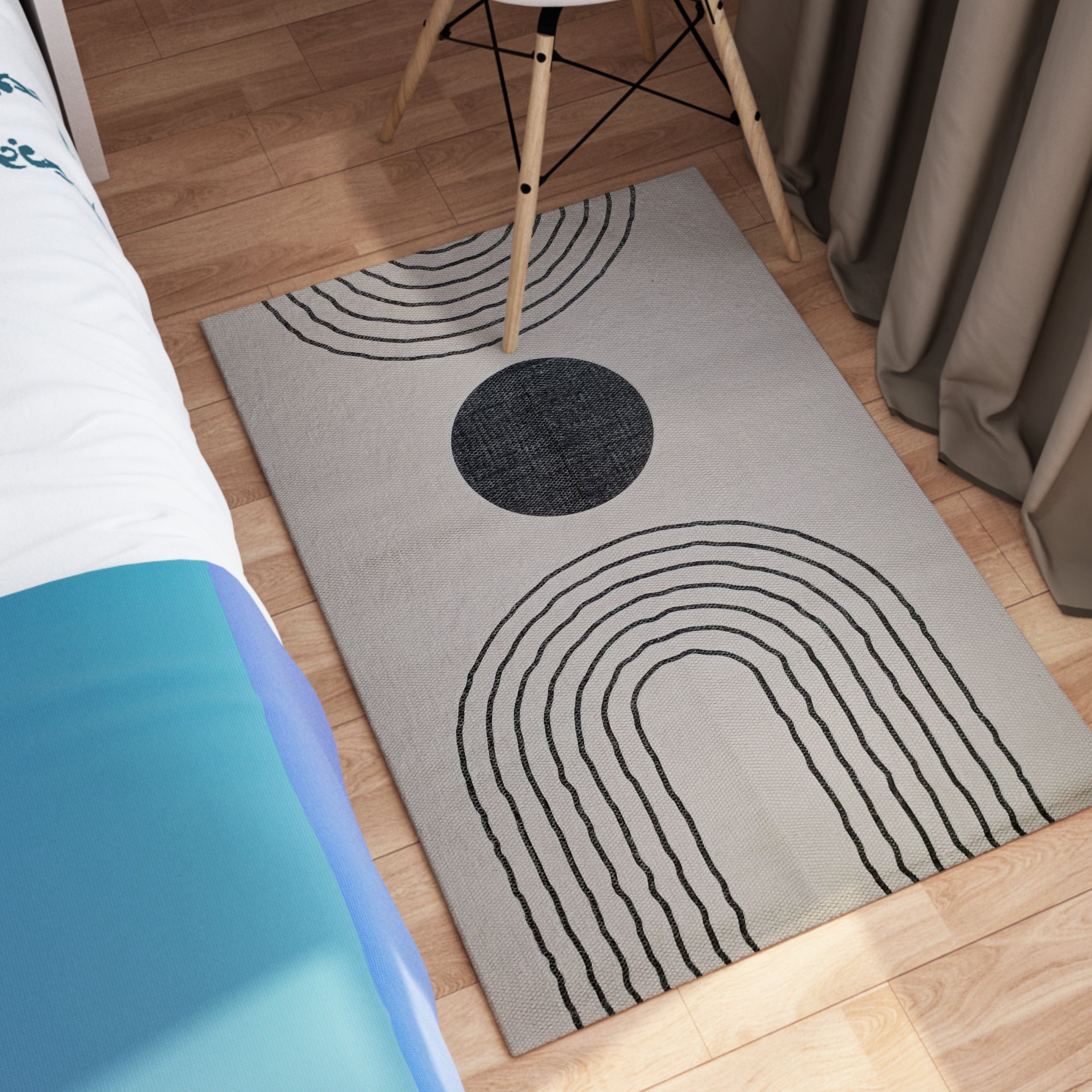 OLIVIA ROCCO Tuscany Printed Rug – Non-Slip Sustainable Floor Rug
