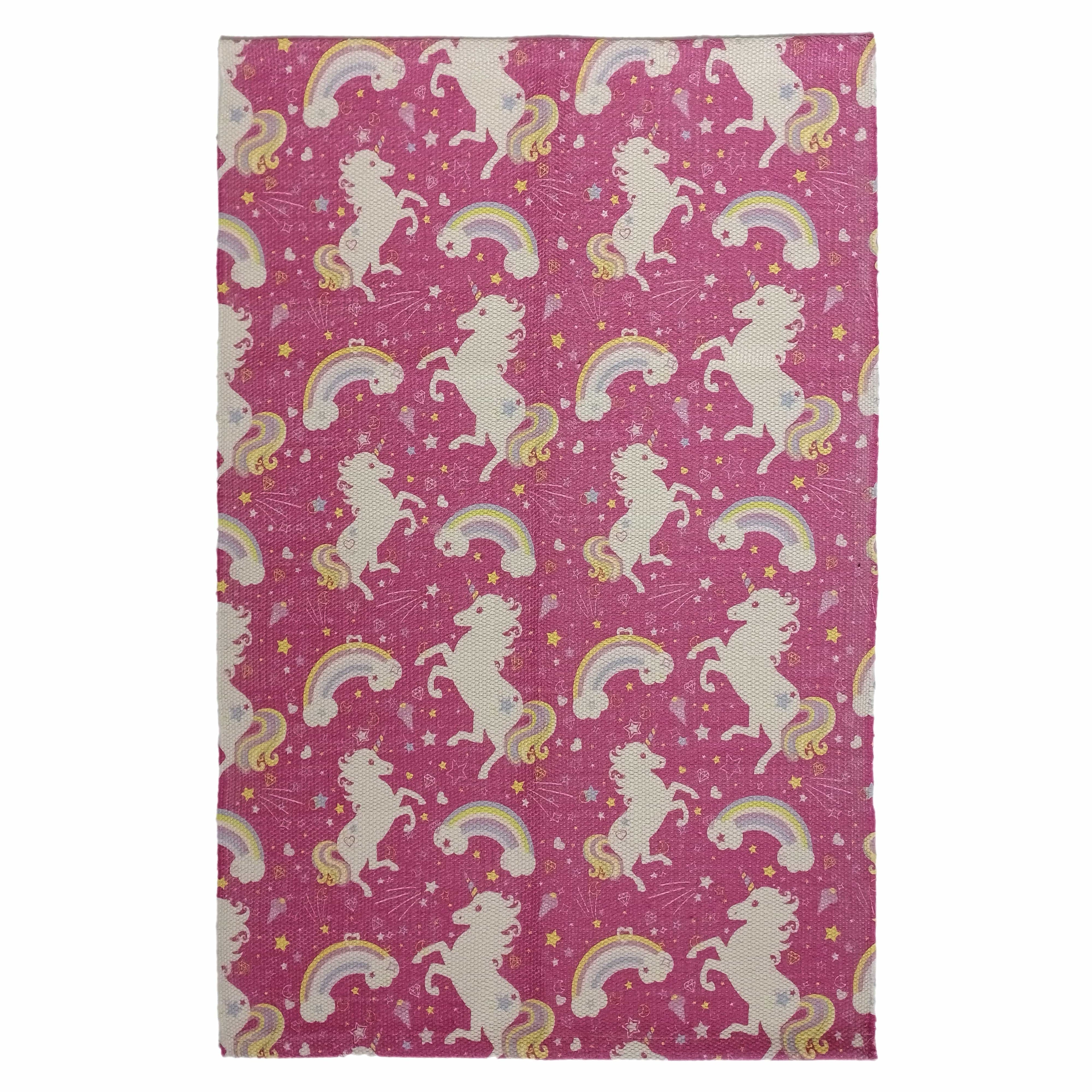 OLIVIA ROCCO Unicorn Animal Print Rug – Non-Slip Eco-Friendly Floor Mat