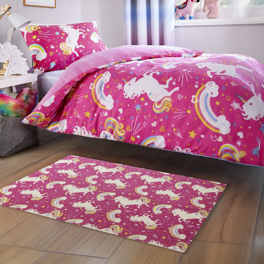 OLIVIA ROCCO Unicorn Animal Print Rug – Non-Slip Eco-Friendly Floor Mat