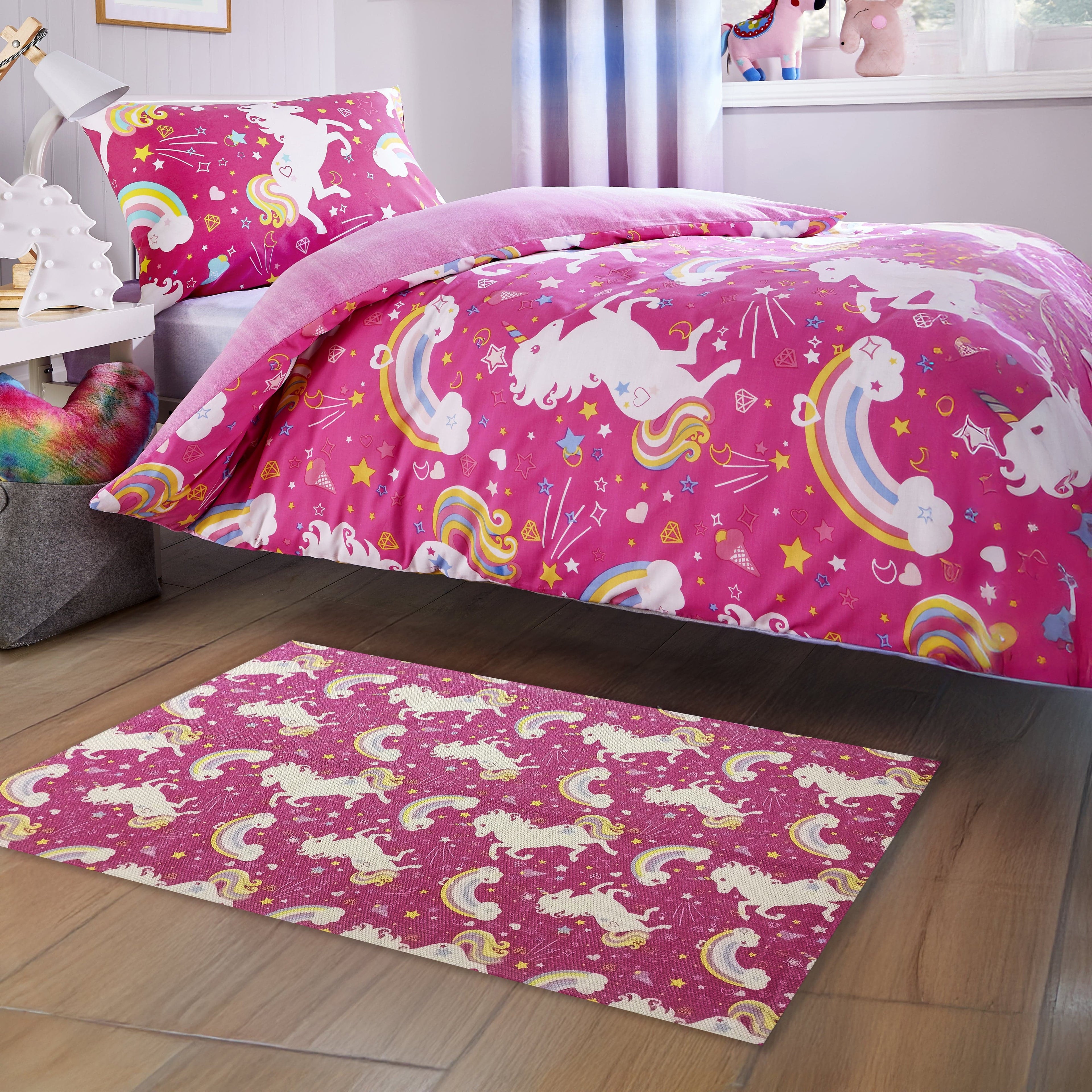 OLIVIA ROCCO Unicorn Animal Print Rug – Non-Slip Eco-Friendly Floor Mat