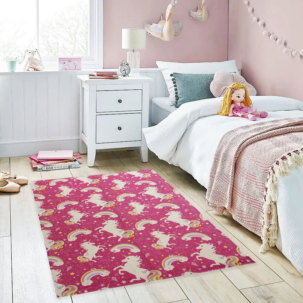OLIVIA ROCCO Unicorn Animal Print Rug – Non-Slip Eco-Friendly Floor Mat