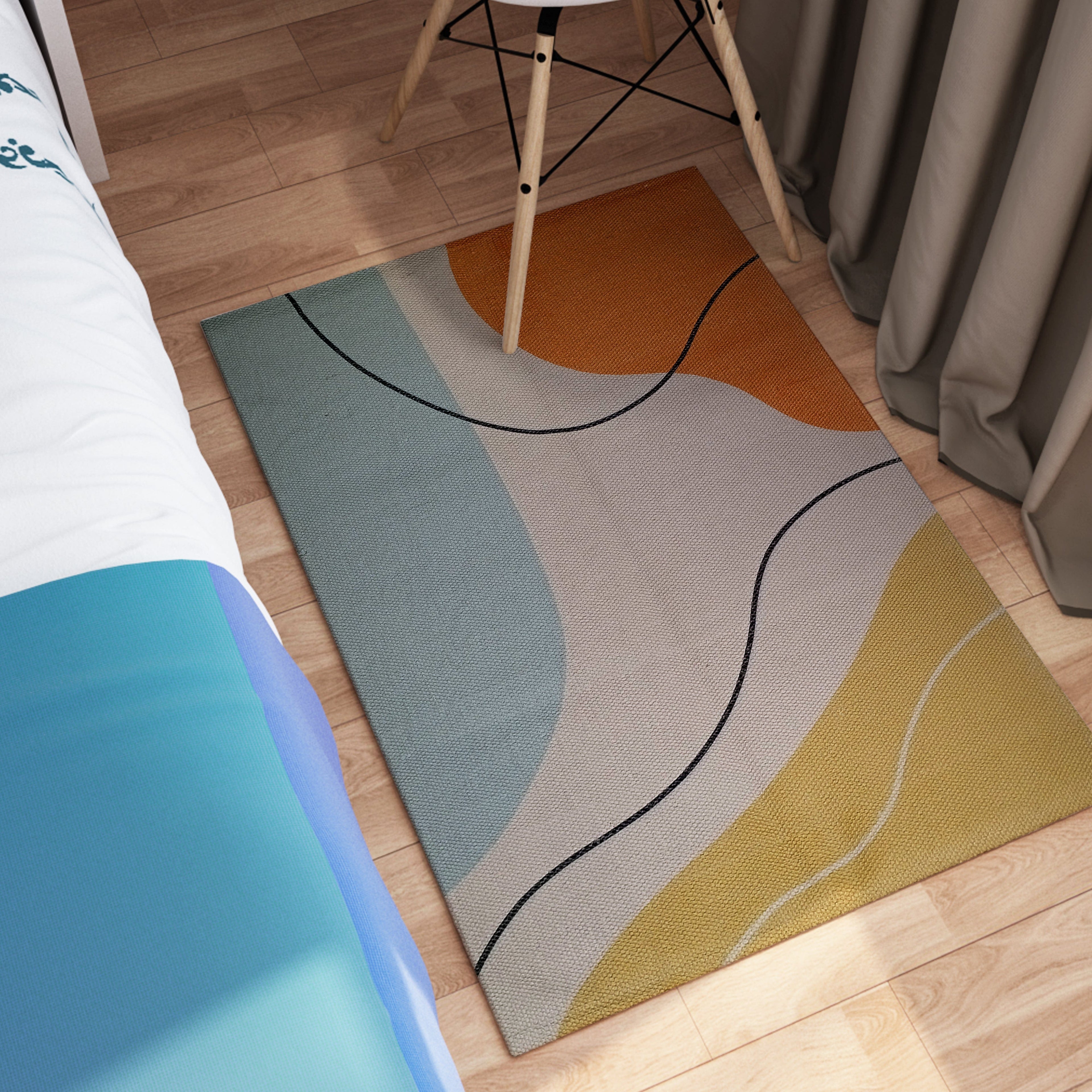 OLIVIA ROCCO Venus Modern Rug – Non-Slip Soft Durable Floor Rug