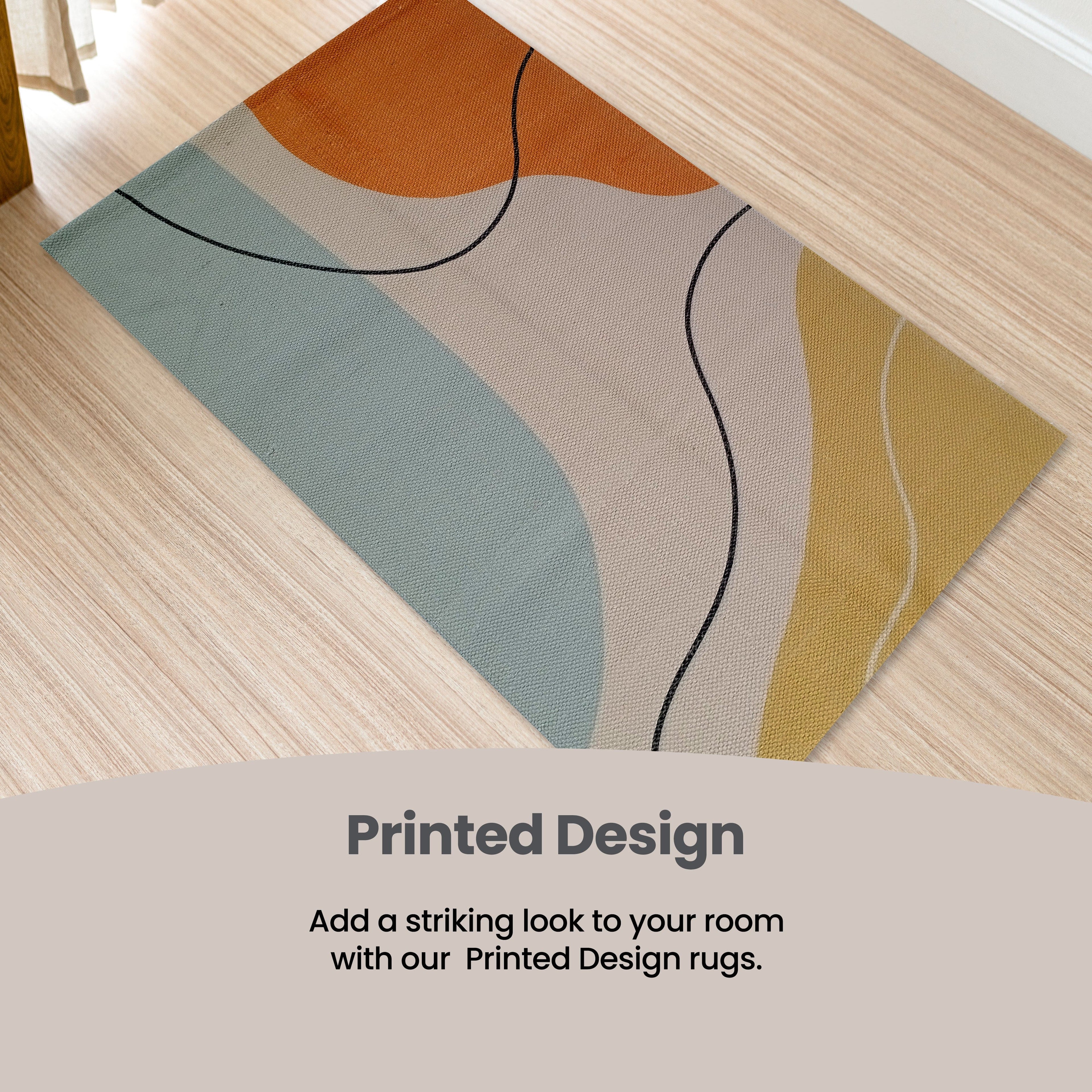 OLIVIA ROCCO Venus Modern Rug – Non-Slip Soft Durable Floor Rug