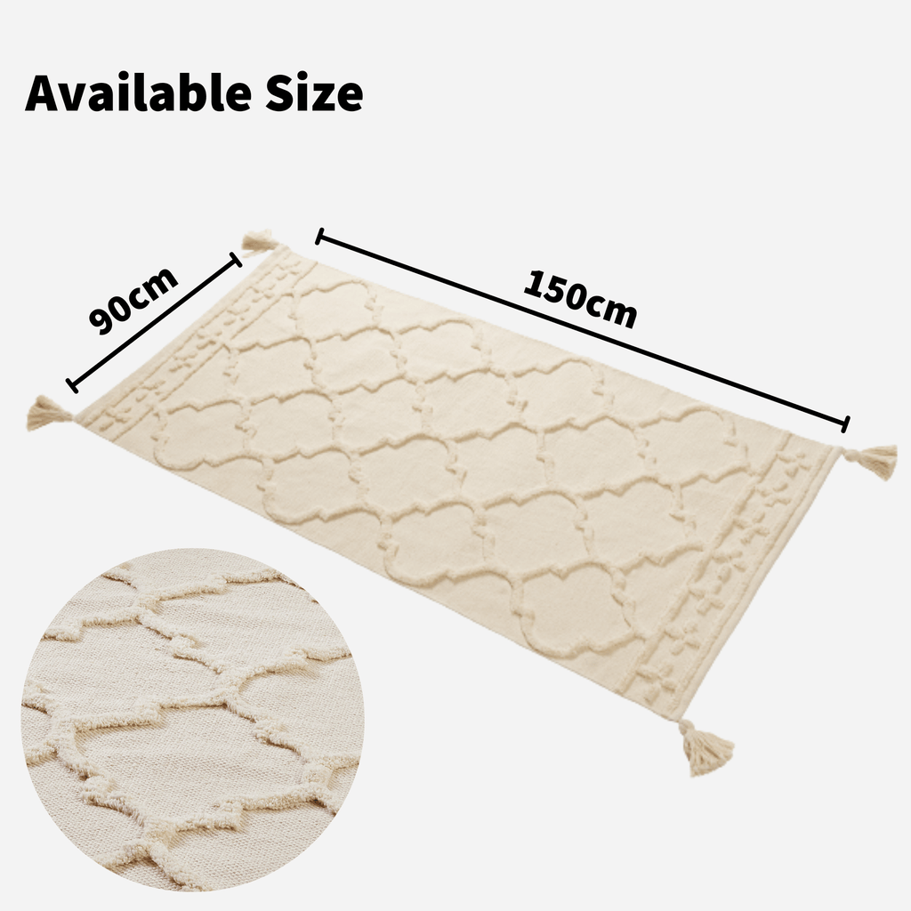 OLIVIA ROCCO Marrakesh Cotton Rug – Washable Eco Friendly Carpet