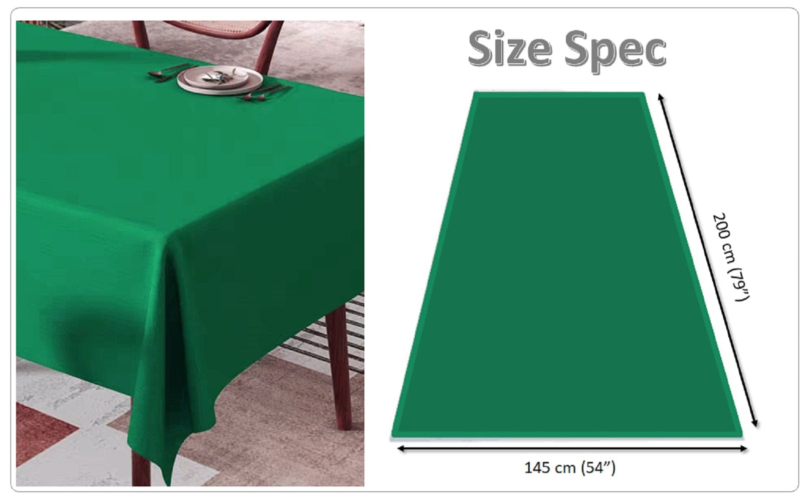OLIVIA ROCCO Waterproof Tablecloth – Stain Resistant Wipe Clean Polyester