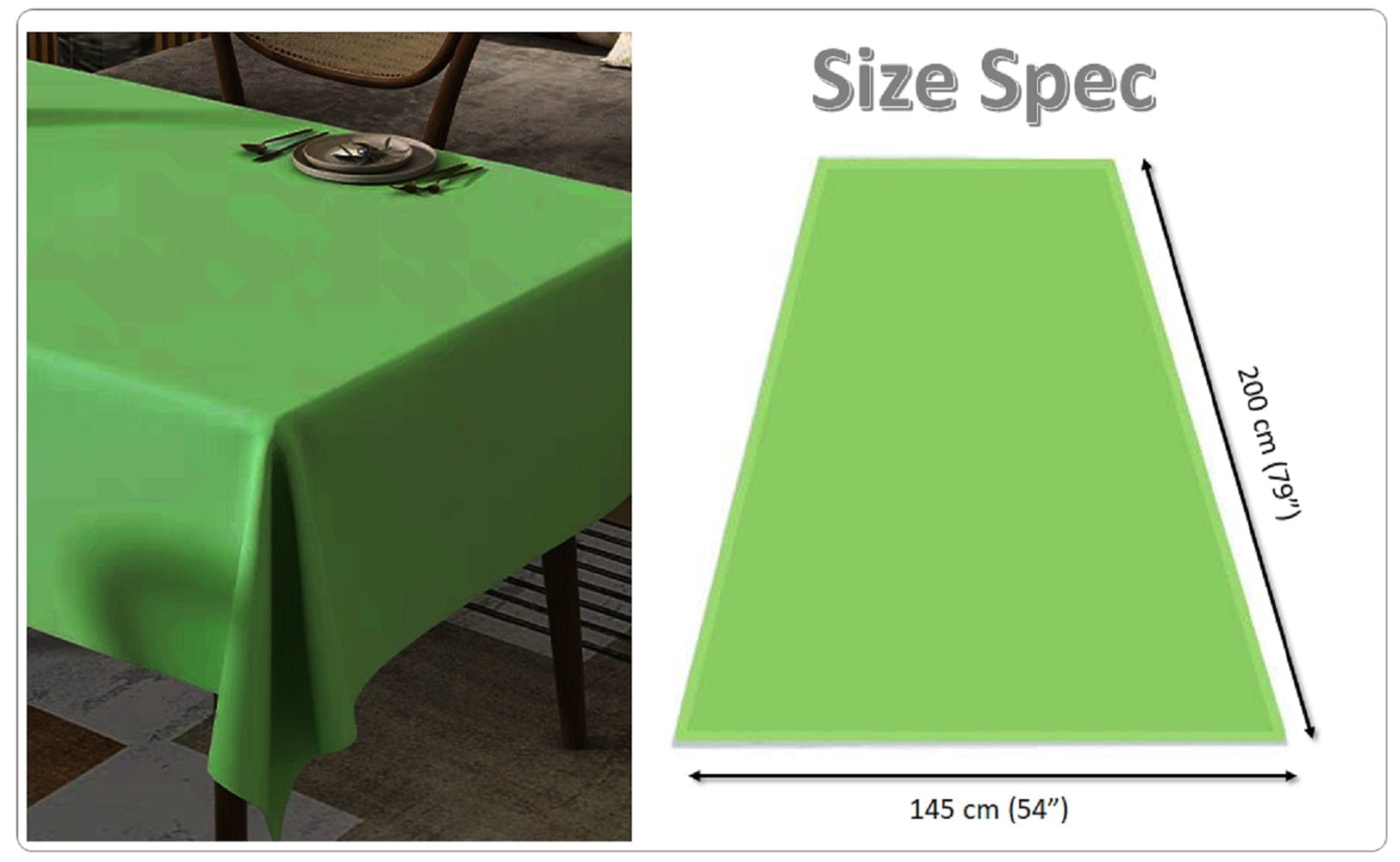 OLIVIA ROCCO Waterproof Tablecloth – Stain Resistant Wipe Clean Polyester