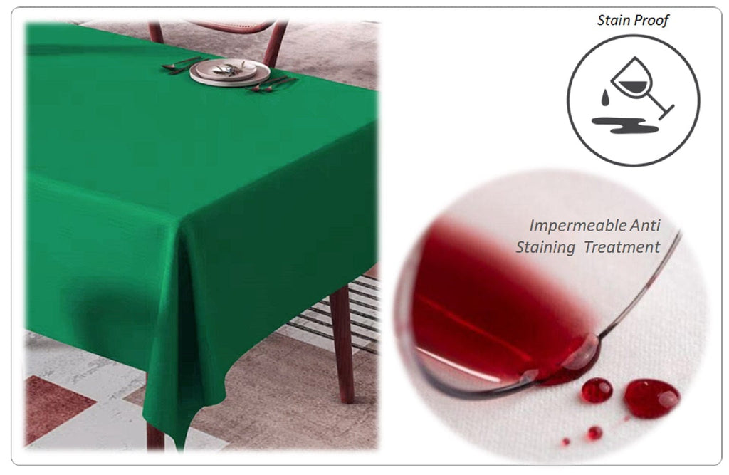 OLIVIA ROCCO Waterproof Tablecloth – Stain Resistant Wipe Clean Polyester