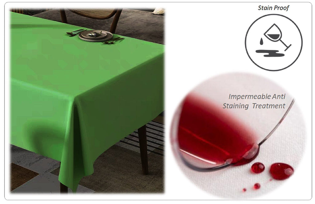 OLIVIA ROCCO Waterproof Tablecloth – Stain Resistant Wipe Clean Polyester
