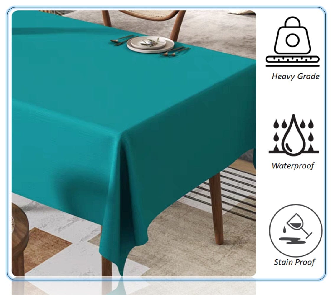 OLIVIA ROCCO Waterproof Tablecloth – Stain Resistant Wipe Clean Polyester