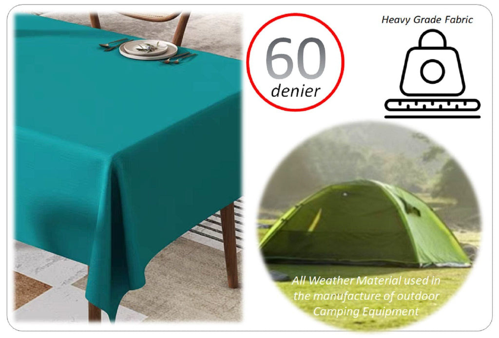 OLIVIA ROCCO Waterproof Tablecloth – Stain Resistant Wipe Clean Polyester