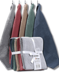 OLIVIA ROCCO 5 Pack Waffle Kitchen Tea Towels – Absorbent Cotton Set