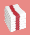 OLIVIA ROCCO Herringbone Cotton Tea Towels – Pack of 6 Catering Dish Cloths