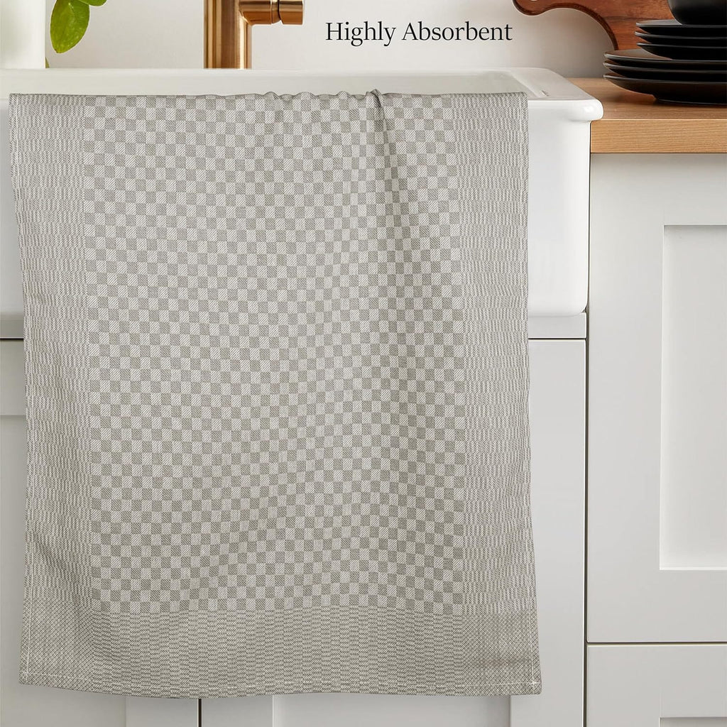 OLIVIA ROCCO Cotton Tea Towels – Pack of 5 Large Quick Dry Dish Cloths