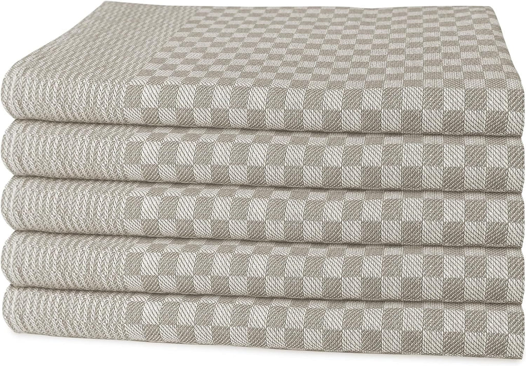 OLIVIA ROCCO Cotton Tea Towels – Pack of 5 Large Quick Dry Dish Cloths