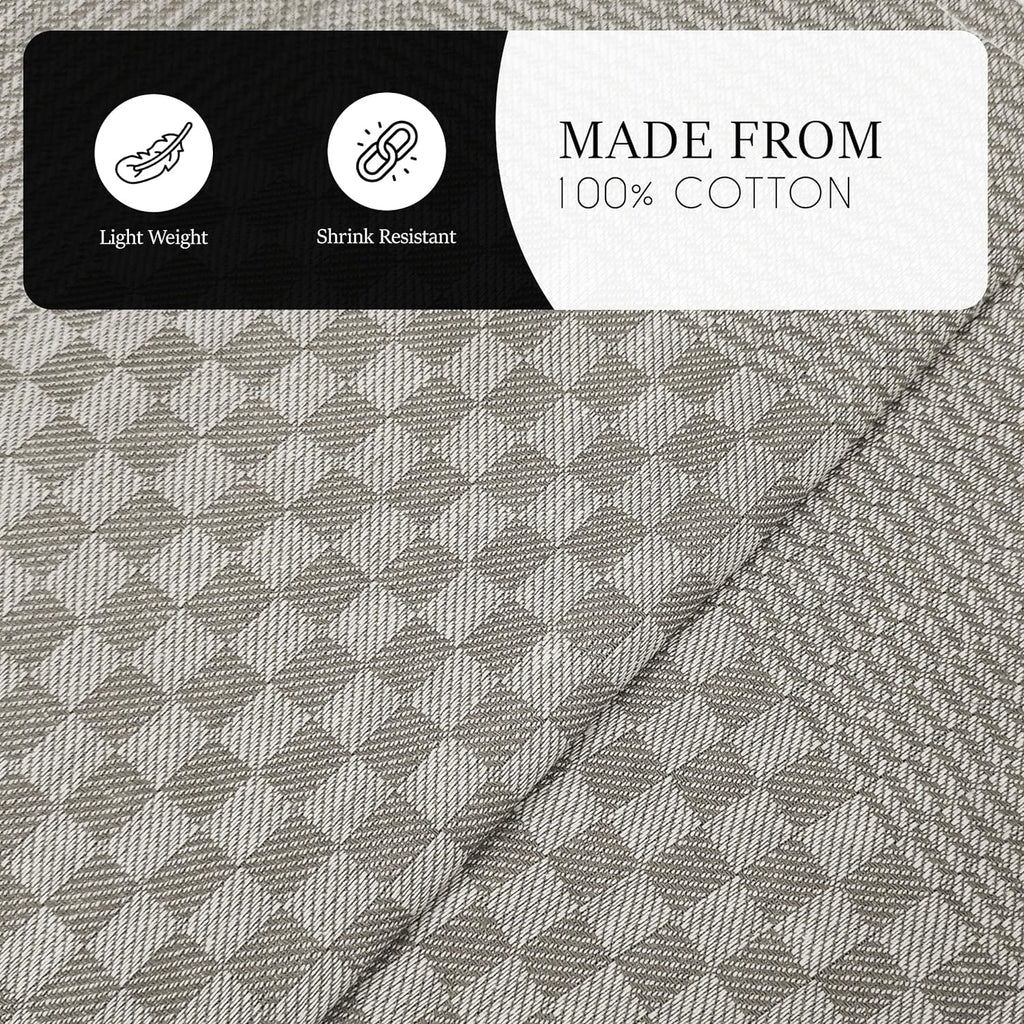 OLIVIA ROCCO Cotton Tea Towels – Pack of 5 Large Quick Dry Dish Cloths
