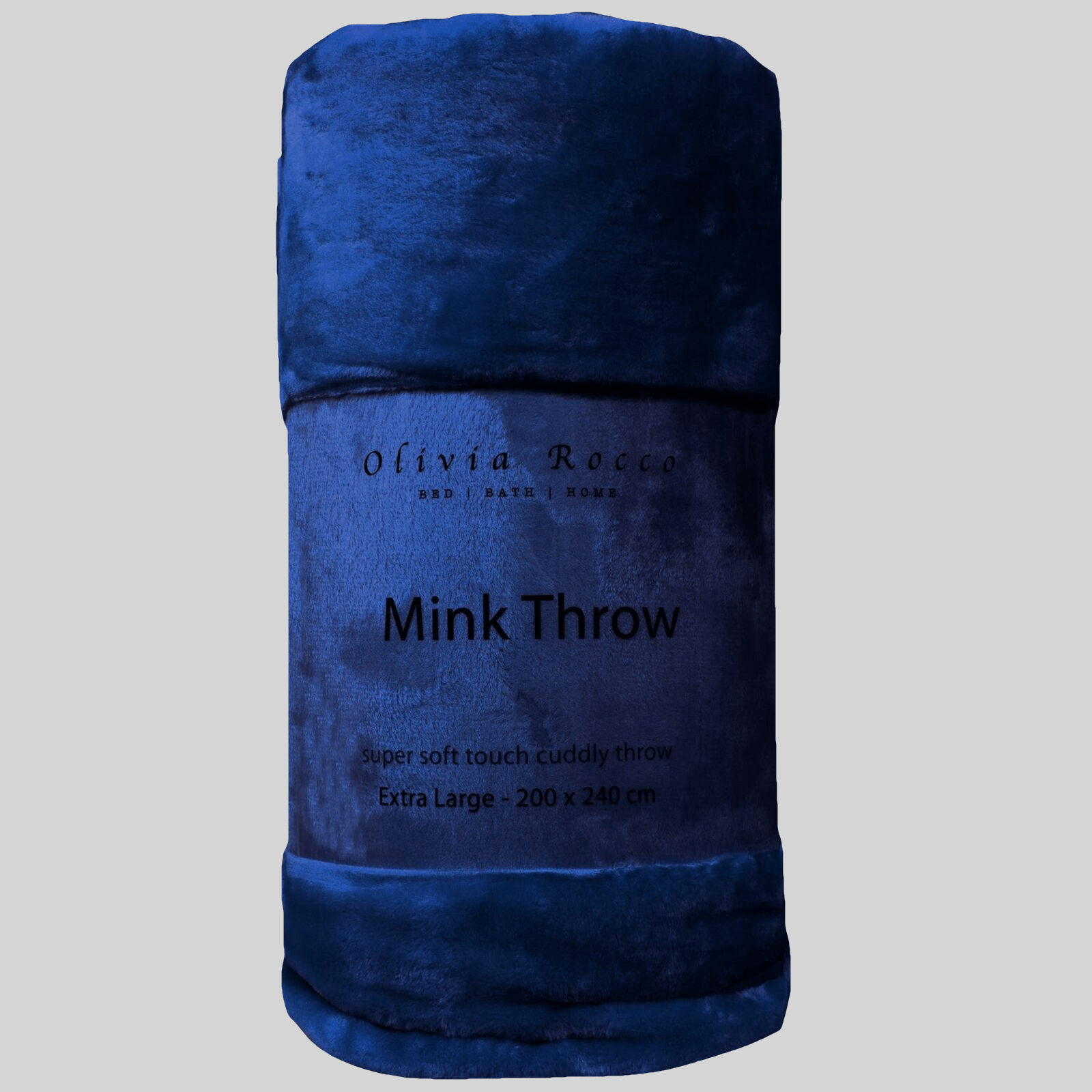 OLIVIA ROCCO Mink Faux Fur Throw Blanket | Extra Large Velvet Touch