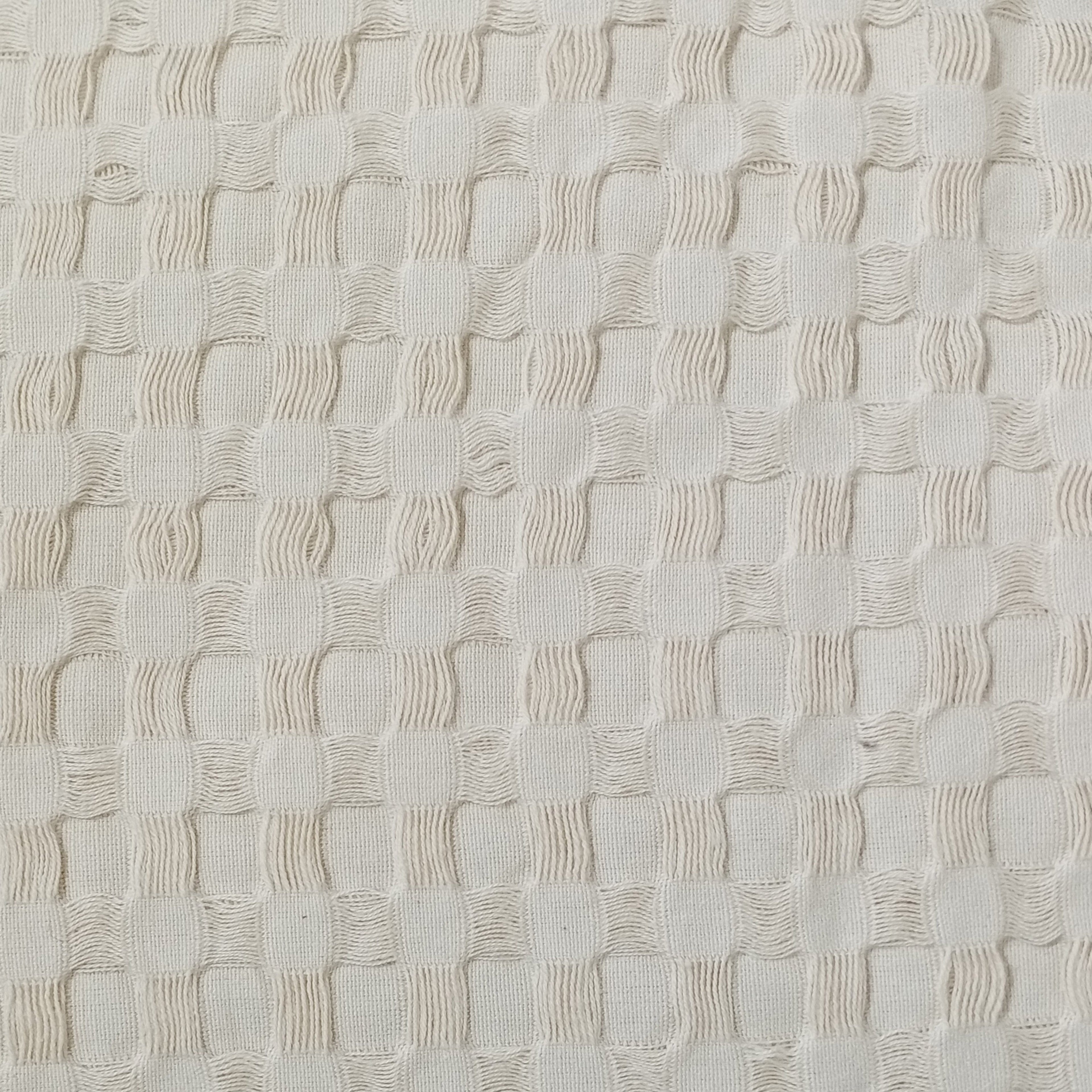 OLIVIA ROCCO Florian Checked Throw Blanket | 100% Cotton Bedspread