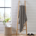 OLIVIA ROCCO Recycled Cotton Throw Blanket – Casablanca Check Sofa Throw