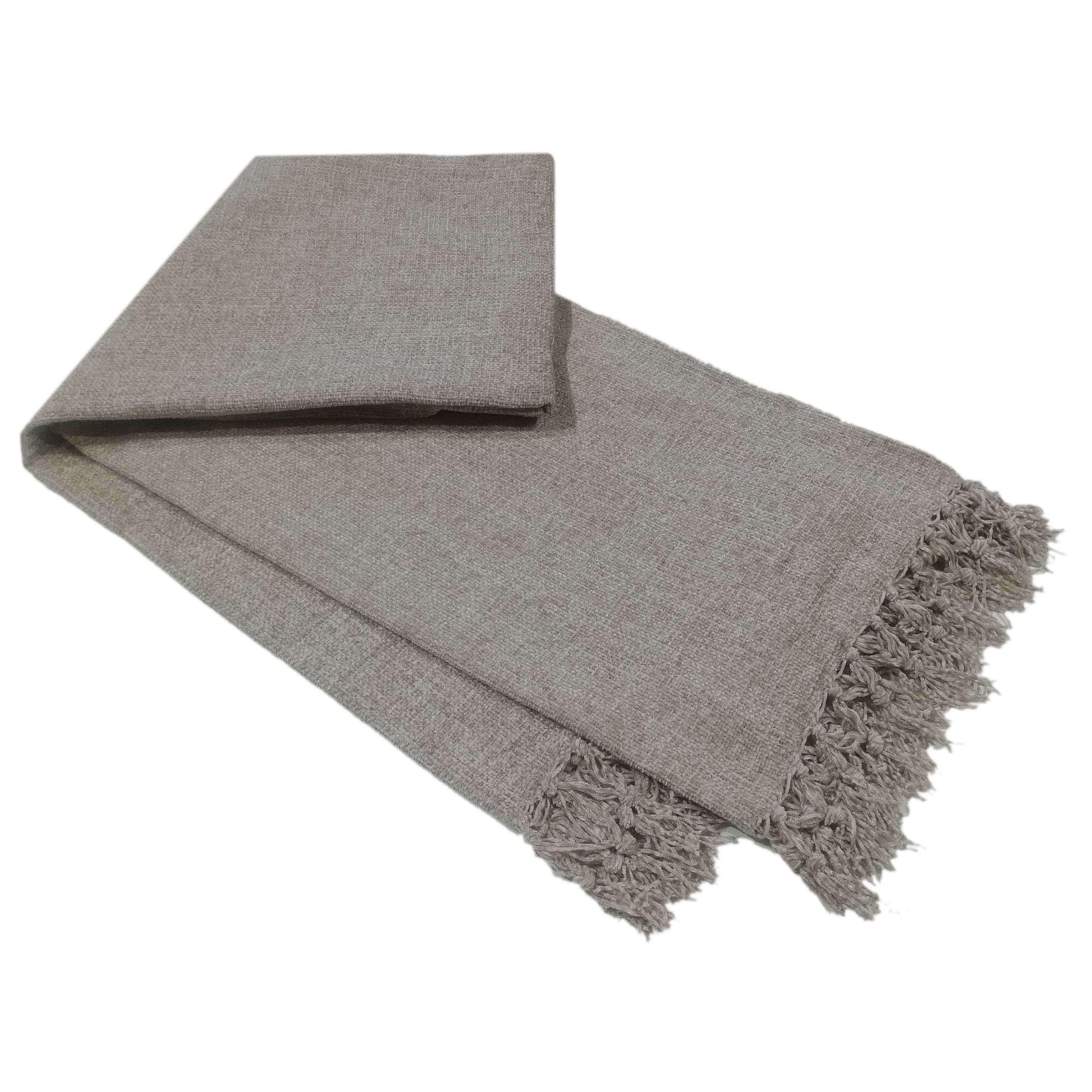 OLIVIA ROCCO Chenille Throw Blanket – Soft Luxury Tassel Sofa Bed Cover