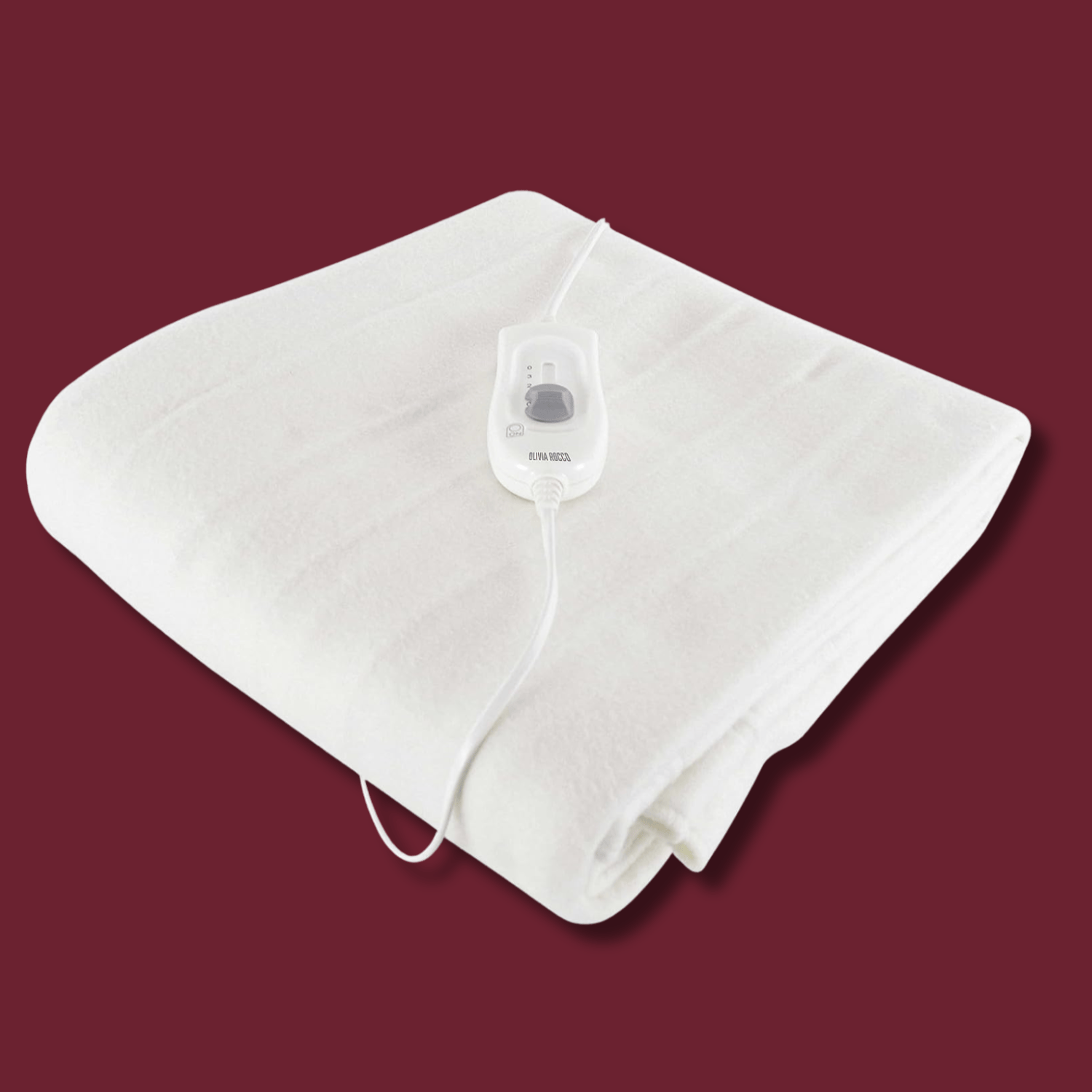 OLIVIA ROCCO Electric Heated Underblanket – 3 Heat Settings & Overheat Protection